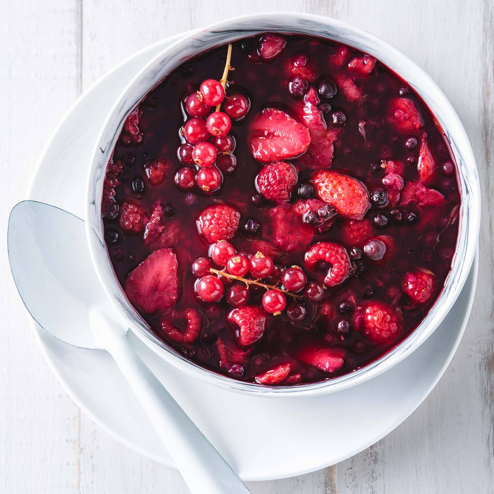 Soupe de fruits rouges - Recette Cuiseur vapeur | Moulinex