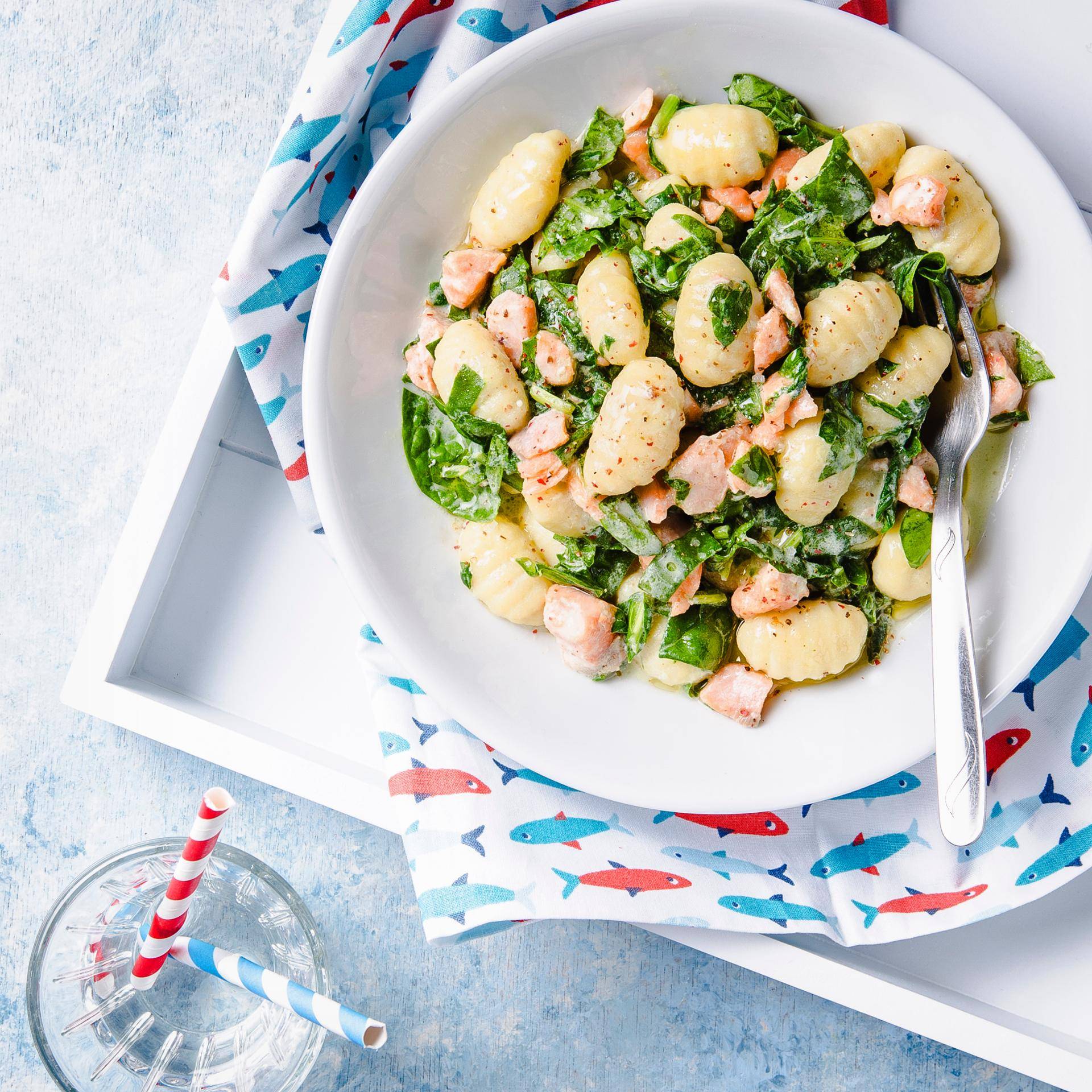 Gnocchi saumon-épinards - Recette Cuiseur vapeur | Moulinex