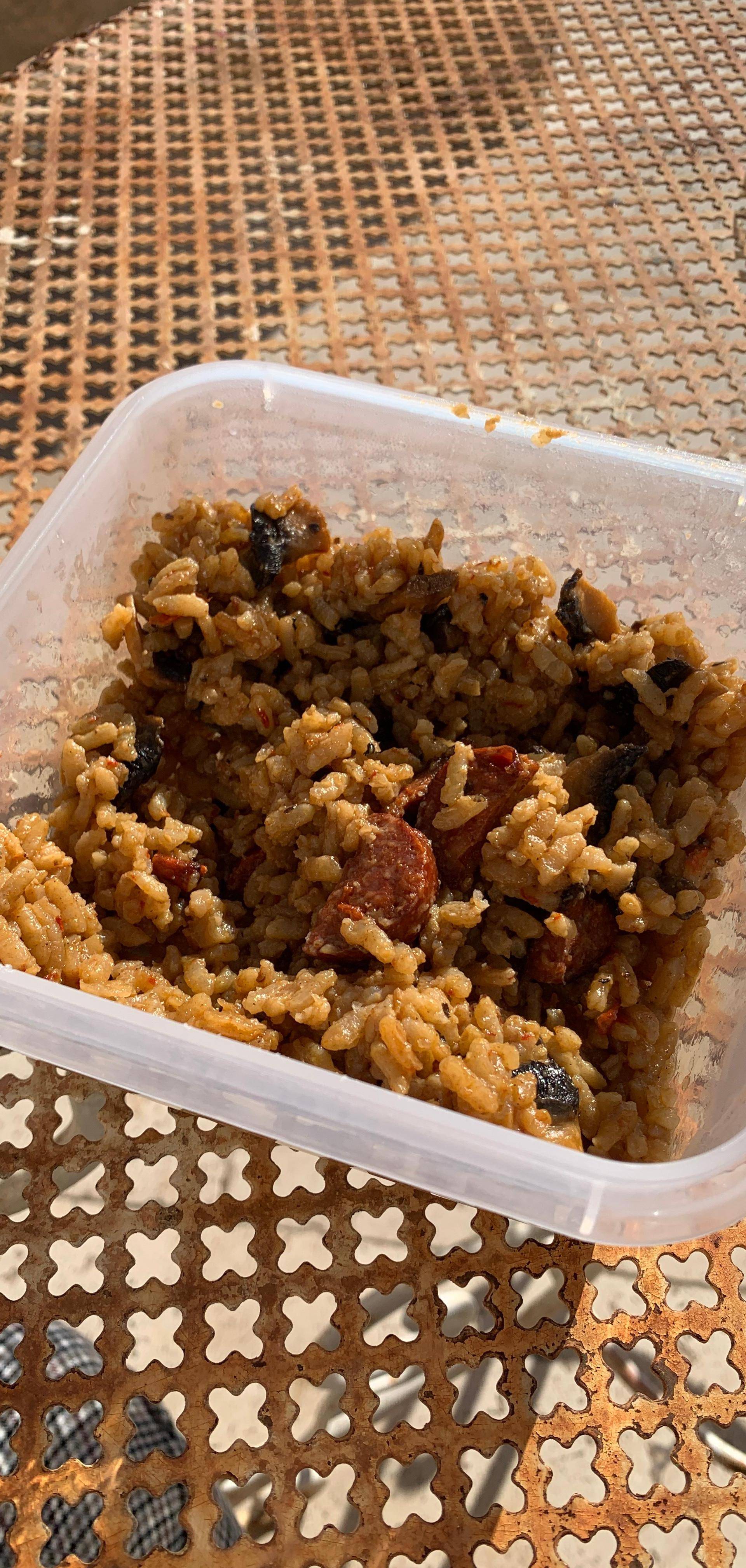 Risotto chorizo, poivron et olive verte - Recette Cookeo | Moulinex