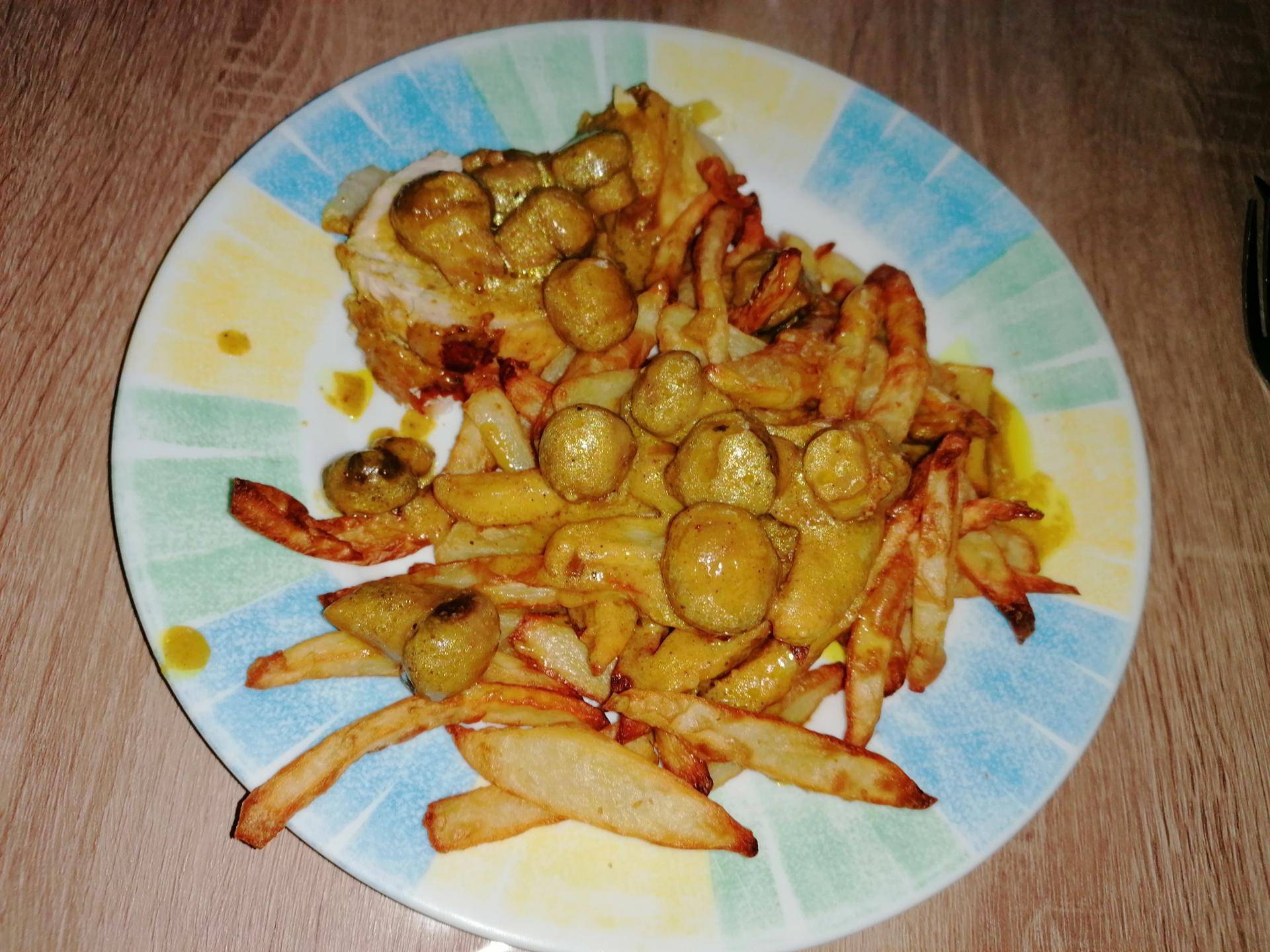 Rôti de dinde à la moutarde, champignons et curry - Recette Cookeo | Moulinex