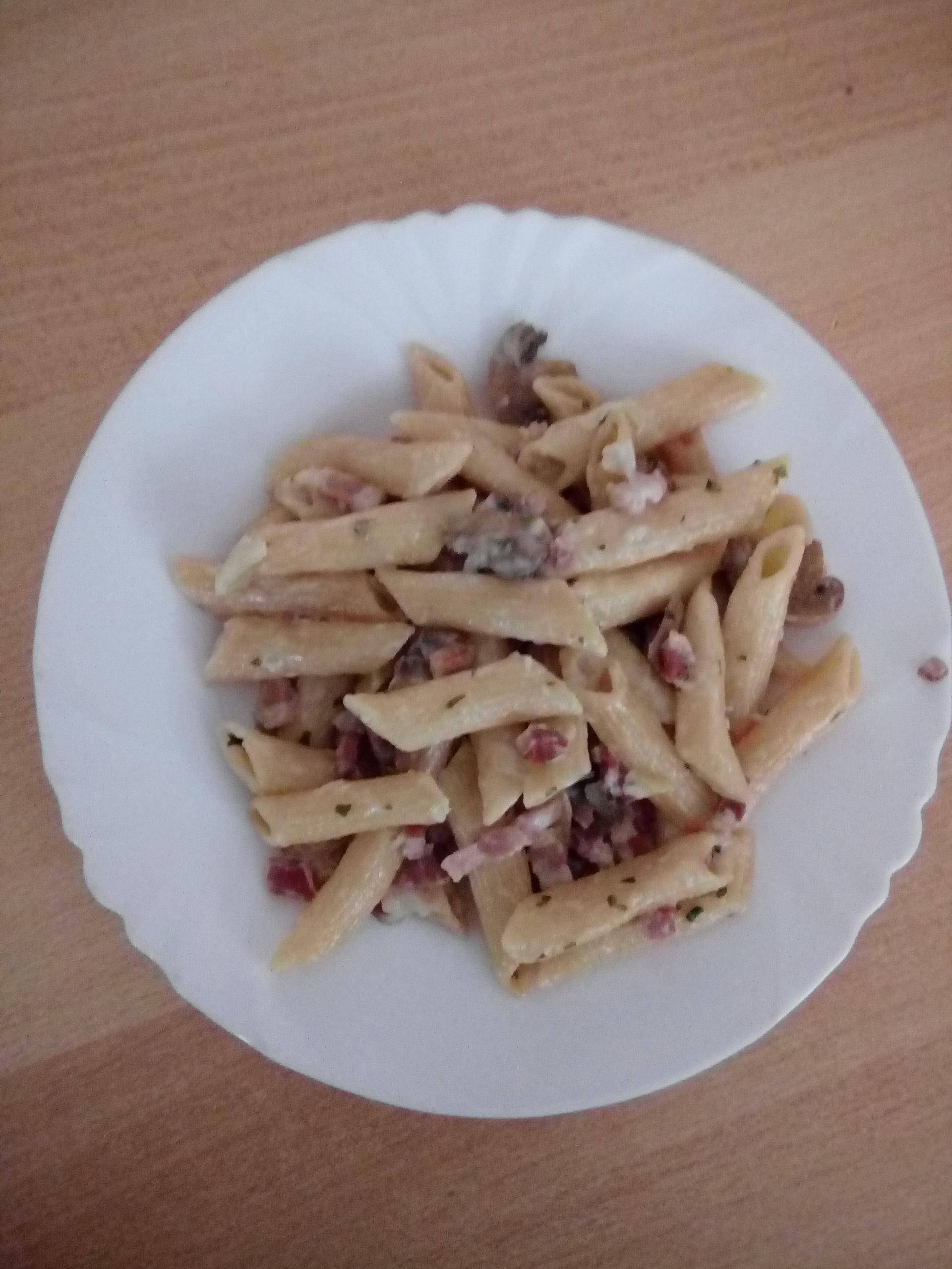 Penne Rigate crème lardons - Recette Cookeo | Moulinex