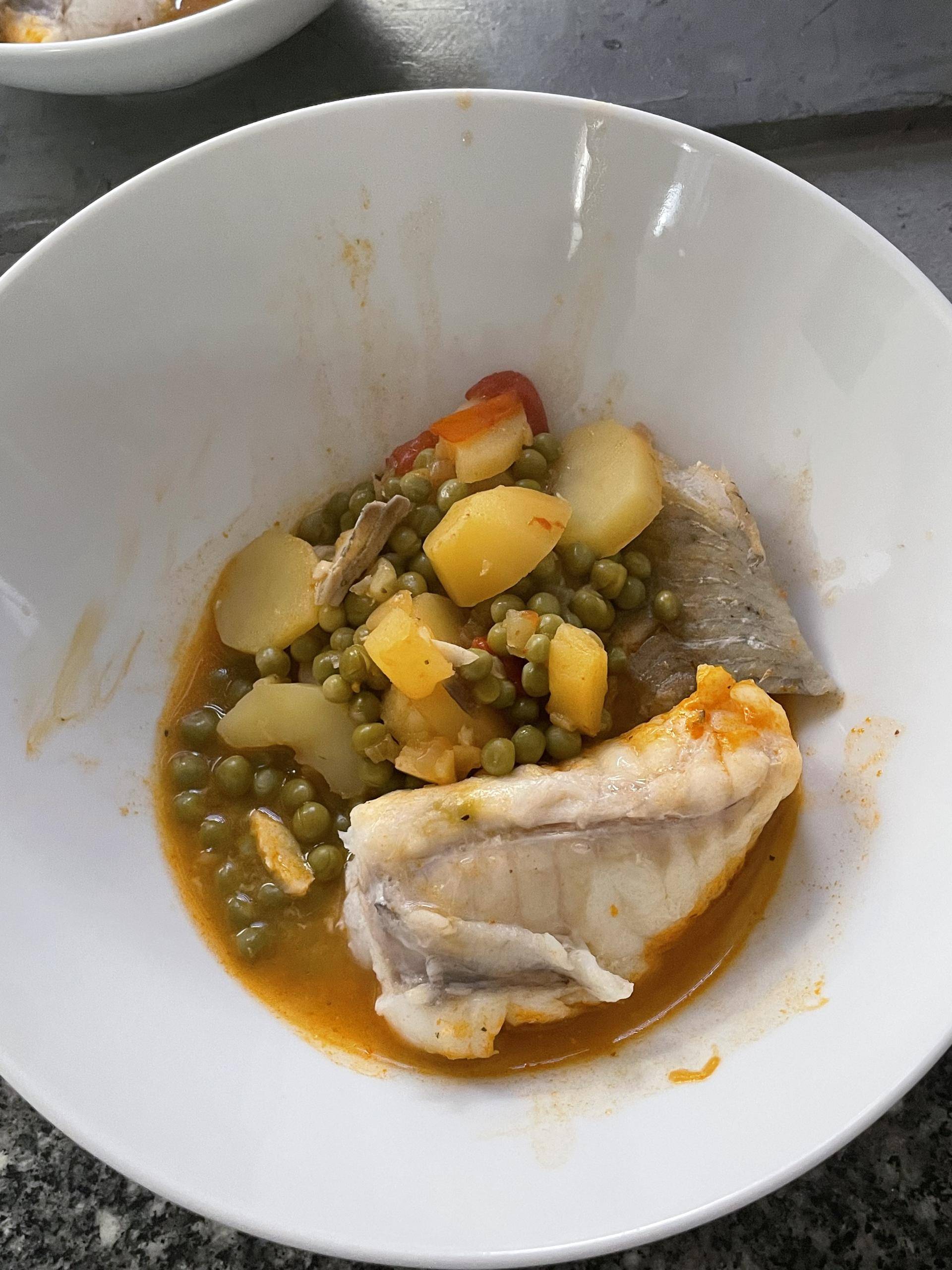 Lotte patate petit pois - Recette Cookeo | Moulinex