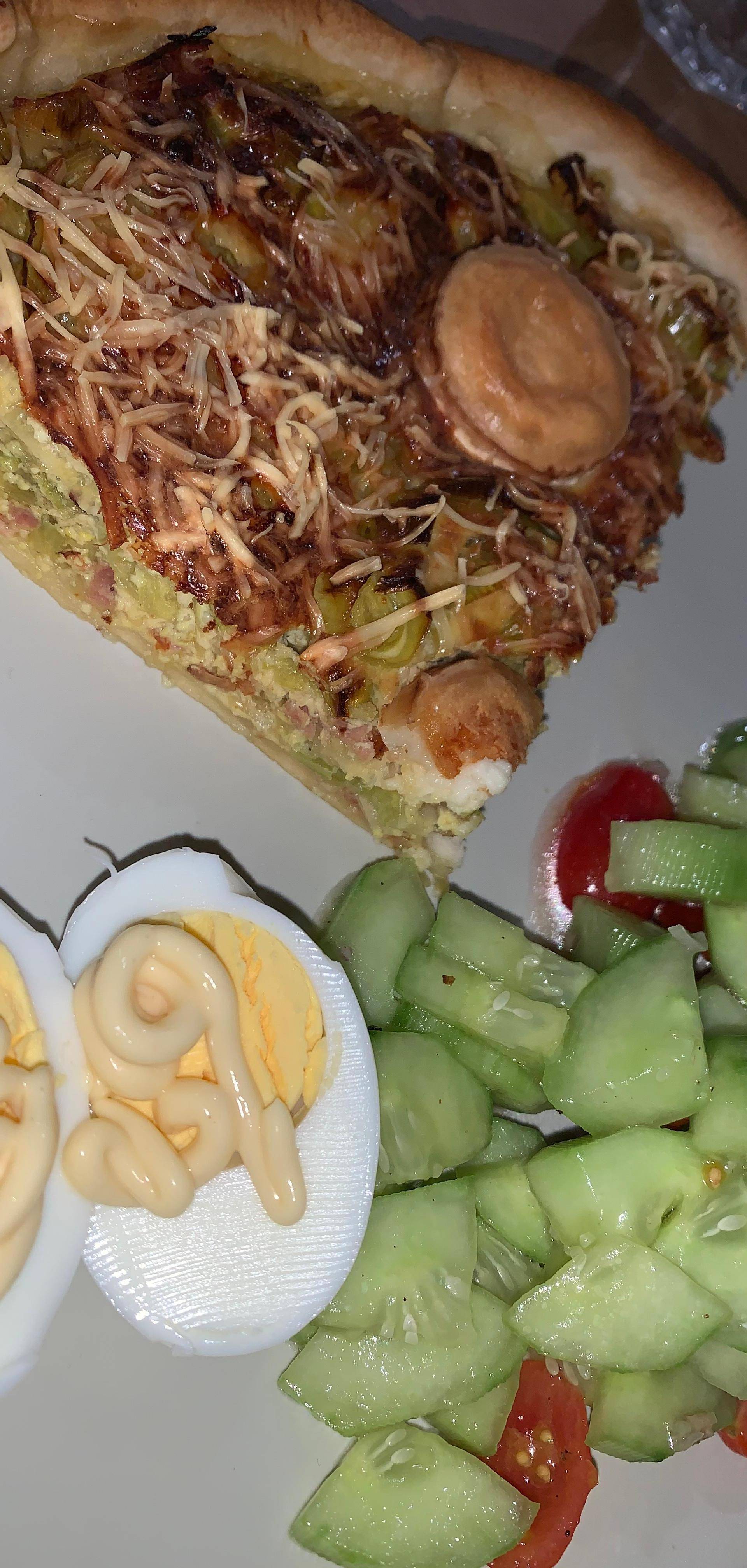 Quiche aux poireaux, carottes et jambon - Recette Cookeo | Moulinex