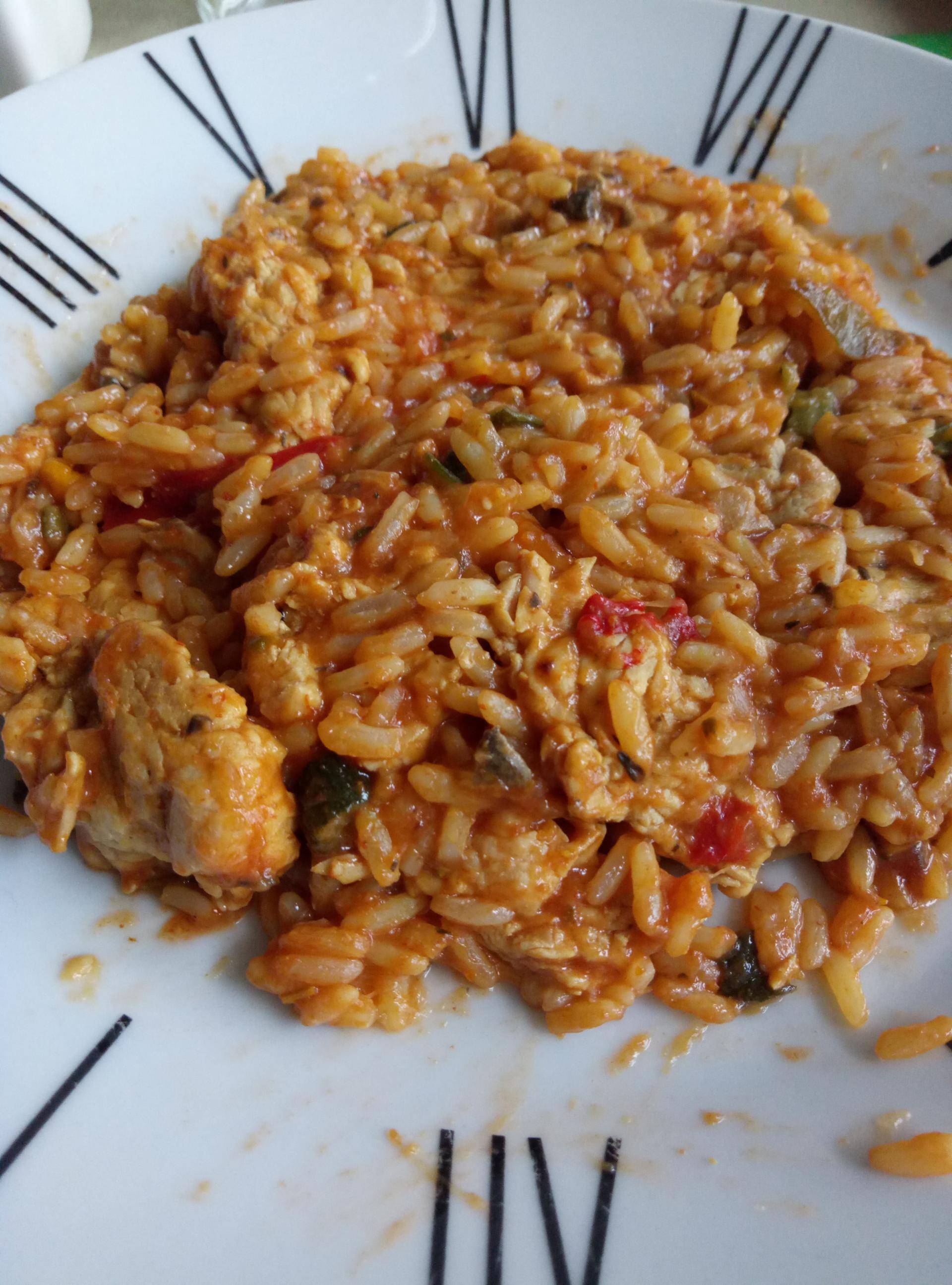 Escalope de dinde a la tomate et son riz aux legumes - Recette Cookeo | Moulinex
