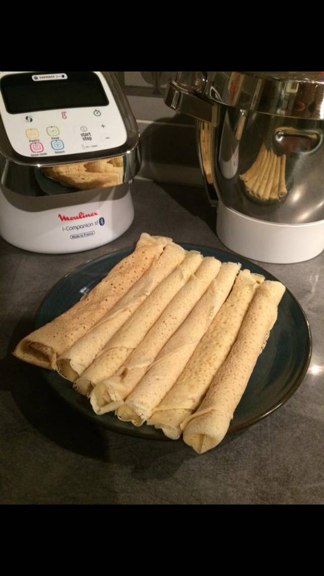 Crêpes sans œufs - Recette Companion Connect XL | Moulinex