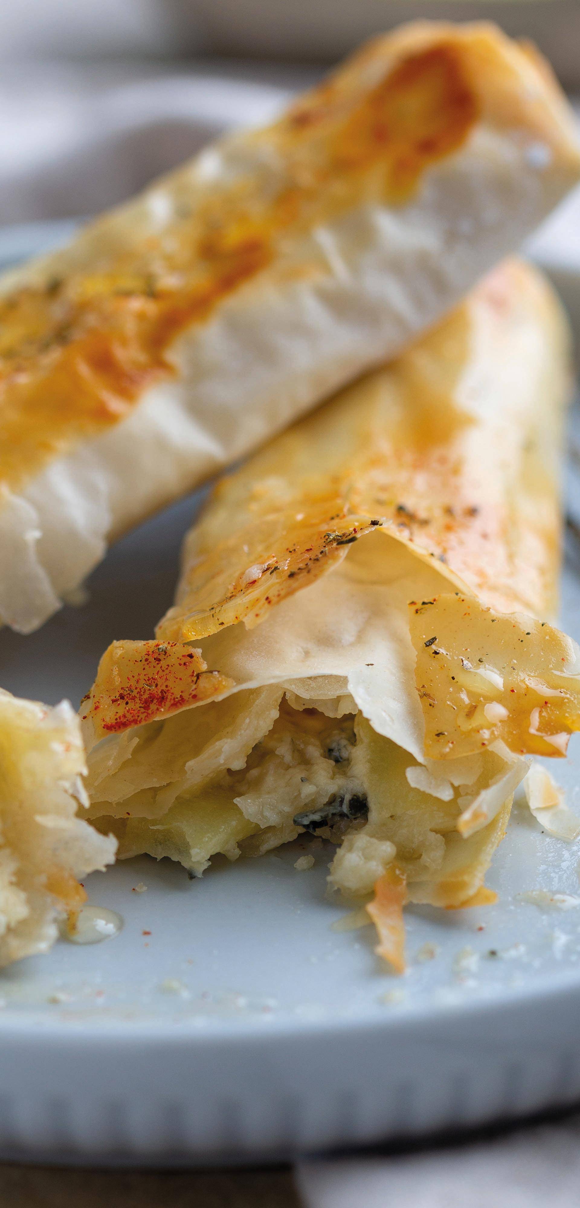 Filosigaren gevuld met feta - Recette Easy Fry Compact | Moulinex