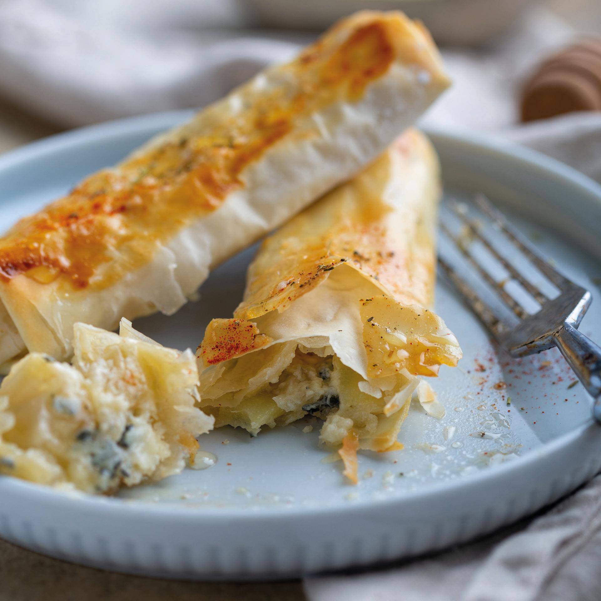 Filosigaren gevuld met feta - Recette Easy Fry Compact | Moulinex
