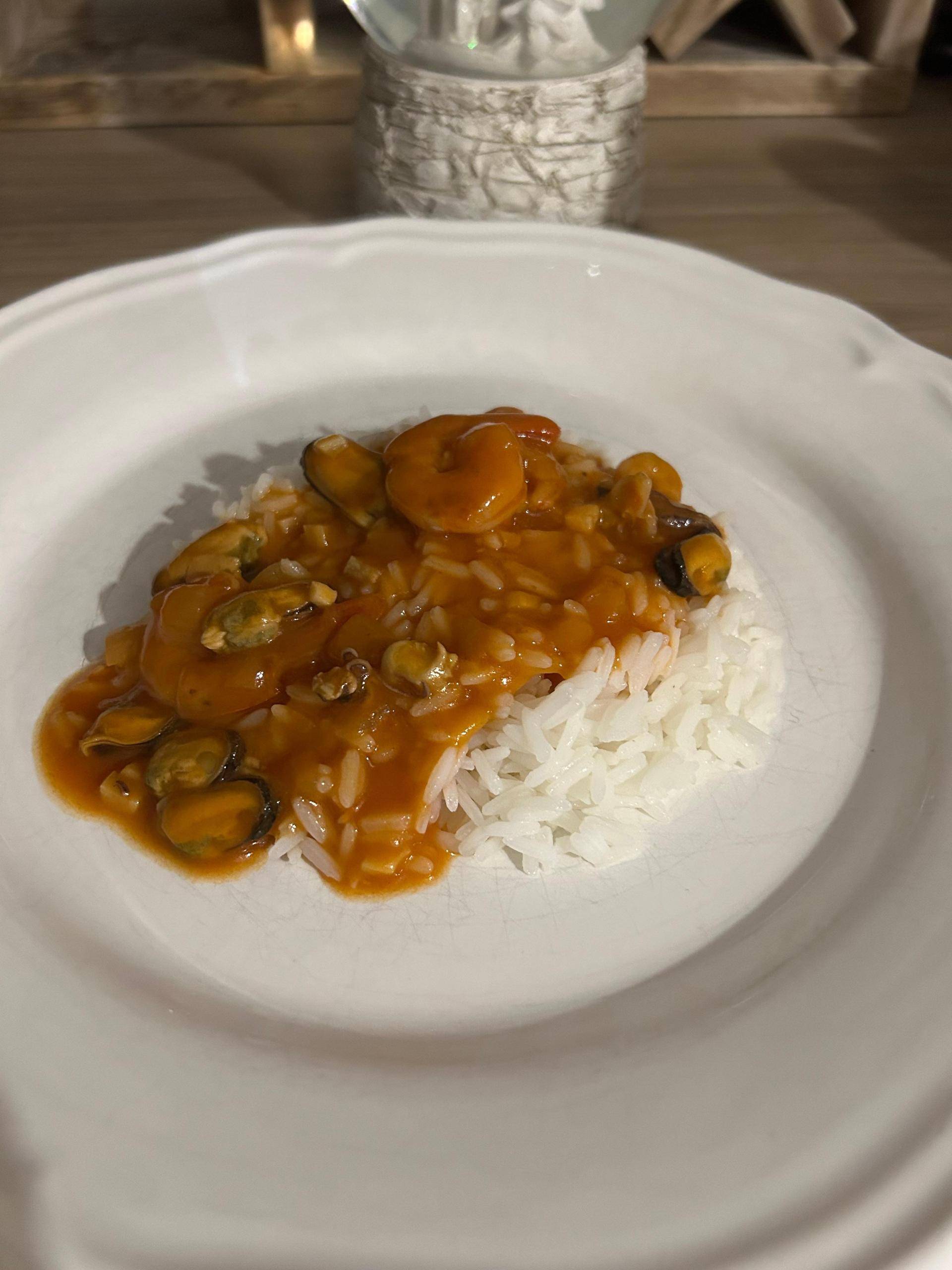 Gambas et fruits de mer à l armoricaine - Recette Cookeo | Moulinex