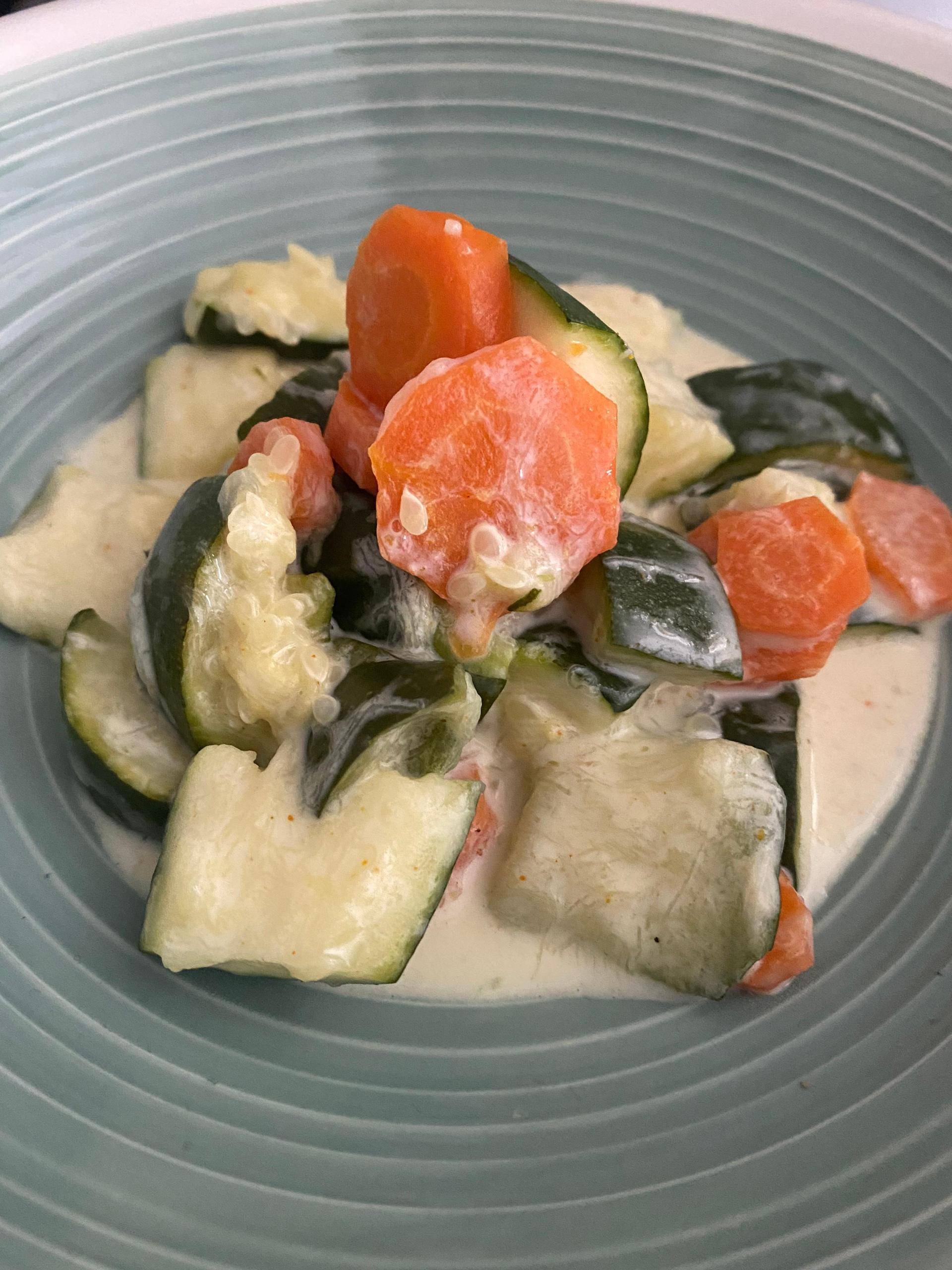 Courgette et carottes sauce curry - Recette Cookeo | Moulinex