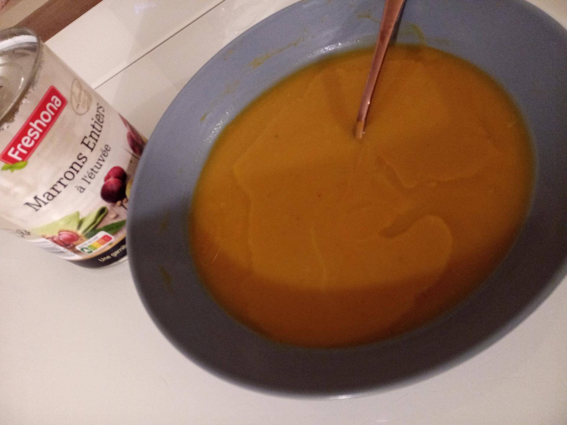 Soupe potimarron et marron - Recette Companion Connect | Moulinex