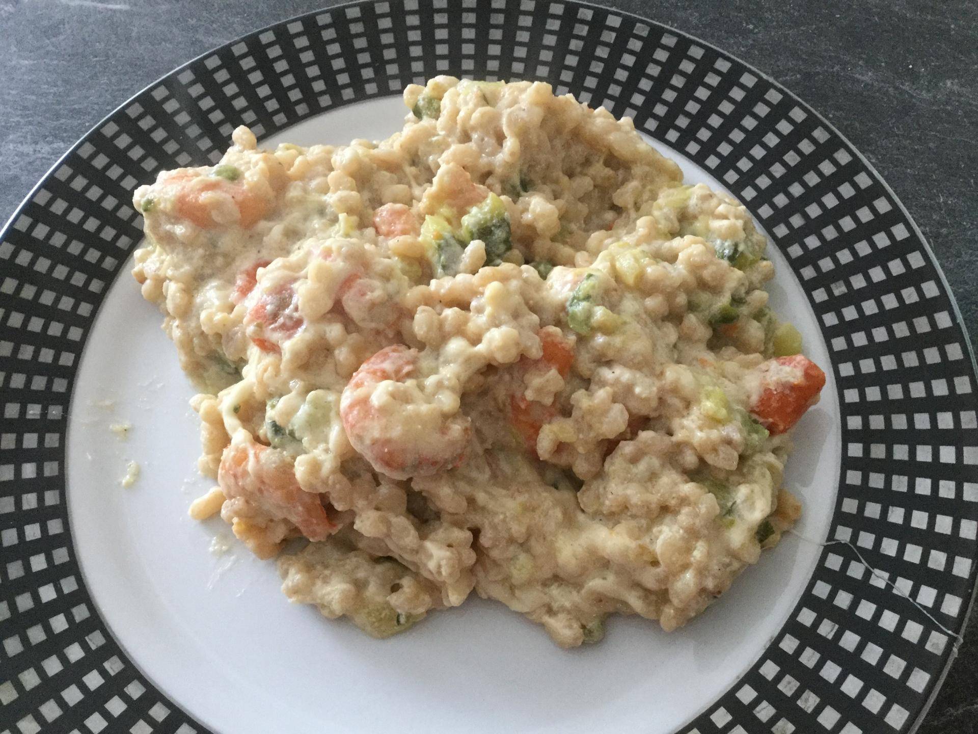 Blesotto crevettes courgette carottes - Recette Cookeo | Moulinex