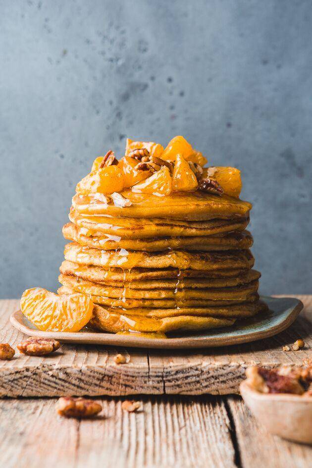 Pancakes butternut et farine de châtaigne - Recette Perfectmix + | Moulinex
