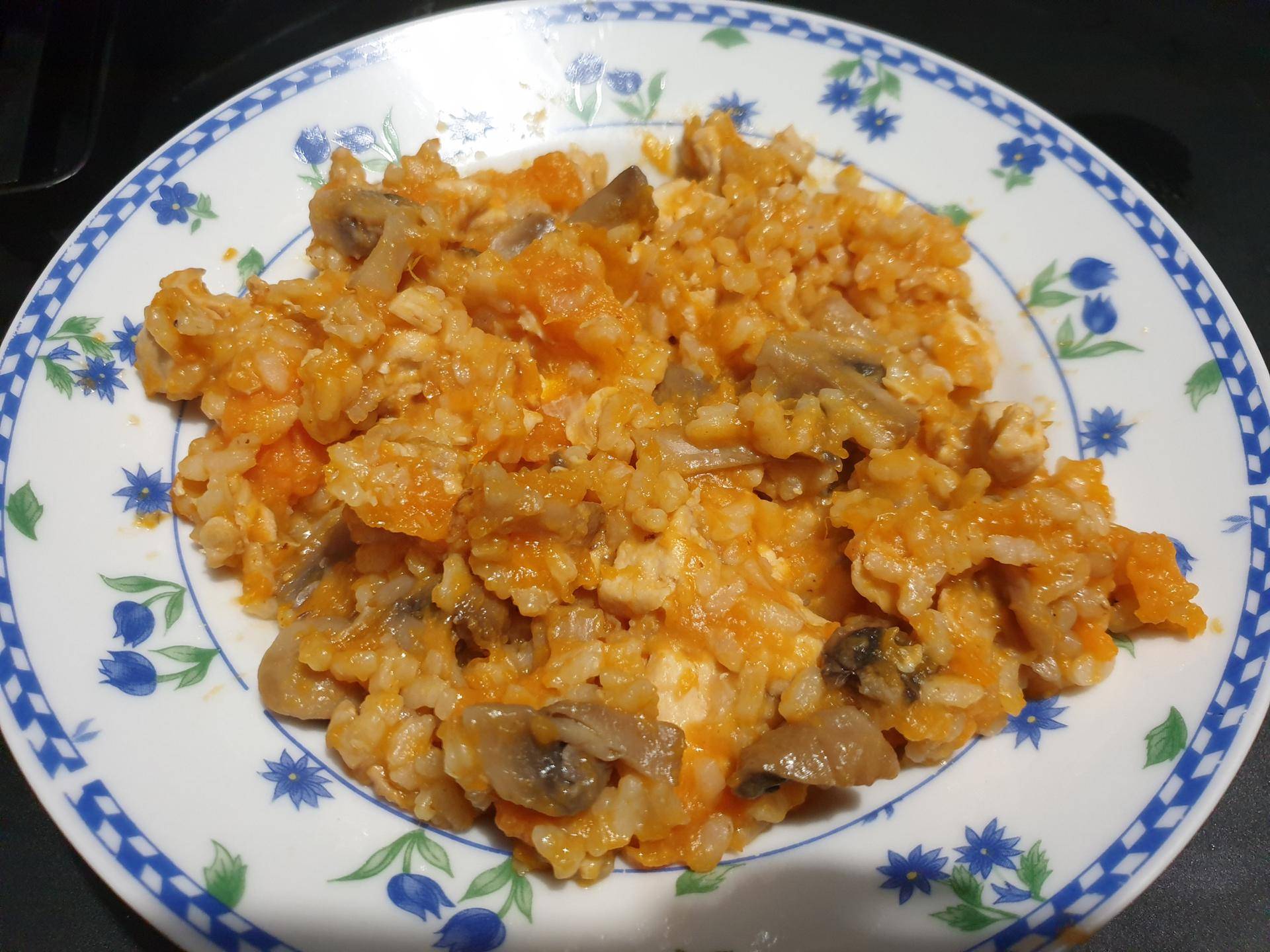 Risotto au poulet, champignons et patates douces - Recette Cookeo | Moulinex