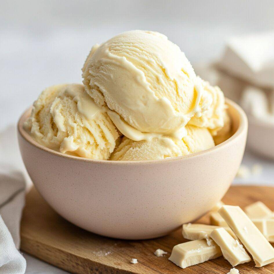 Glace au chocolat blanc - Recette Companion Connect XL | Moulinex