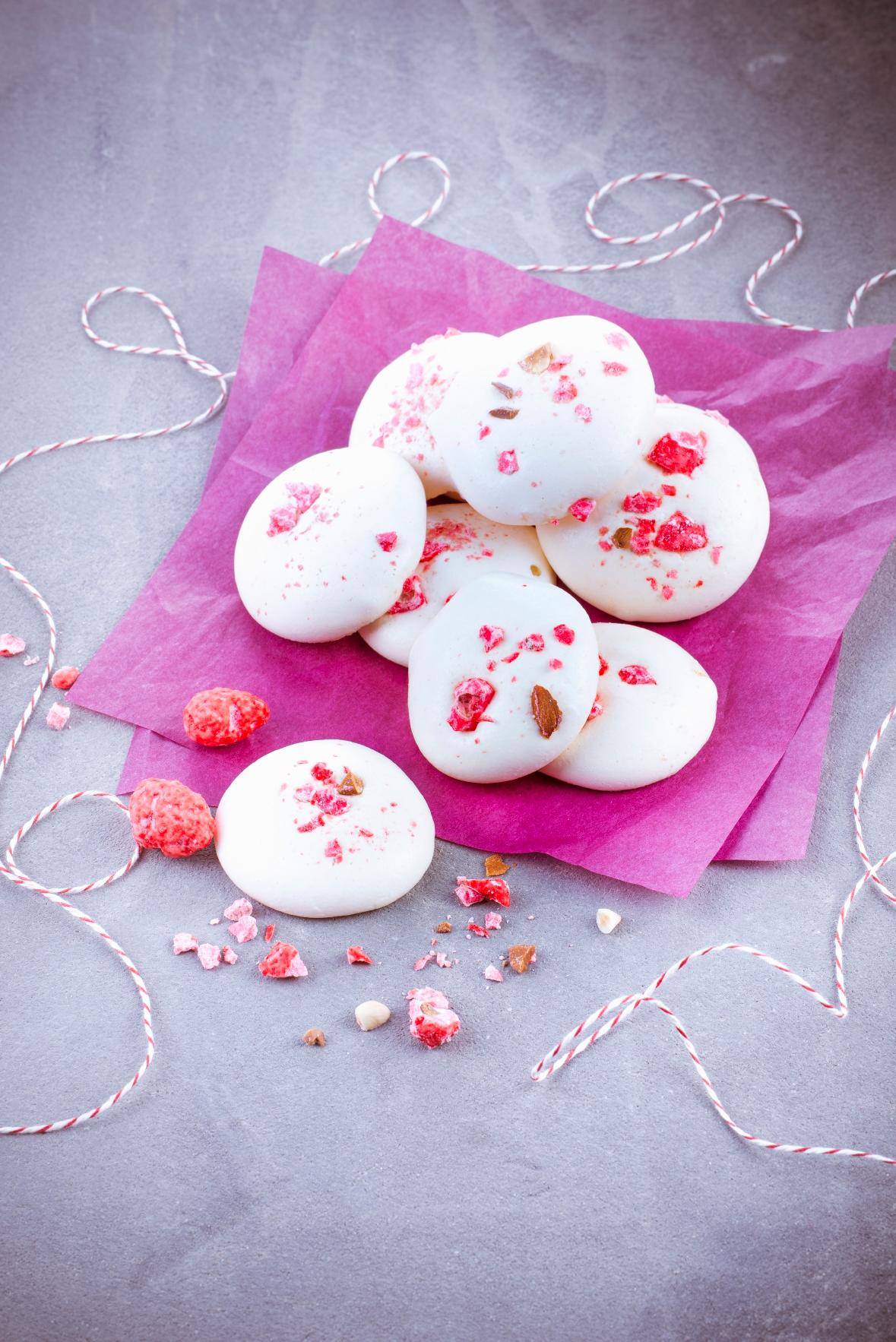 Meringues aux pralines roses - Recette undefined | Moulinex