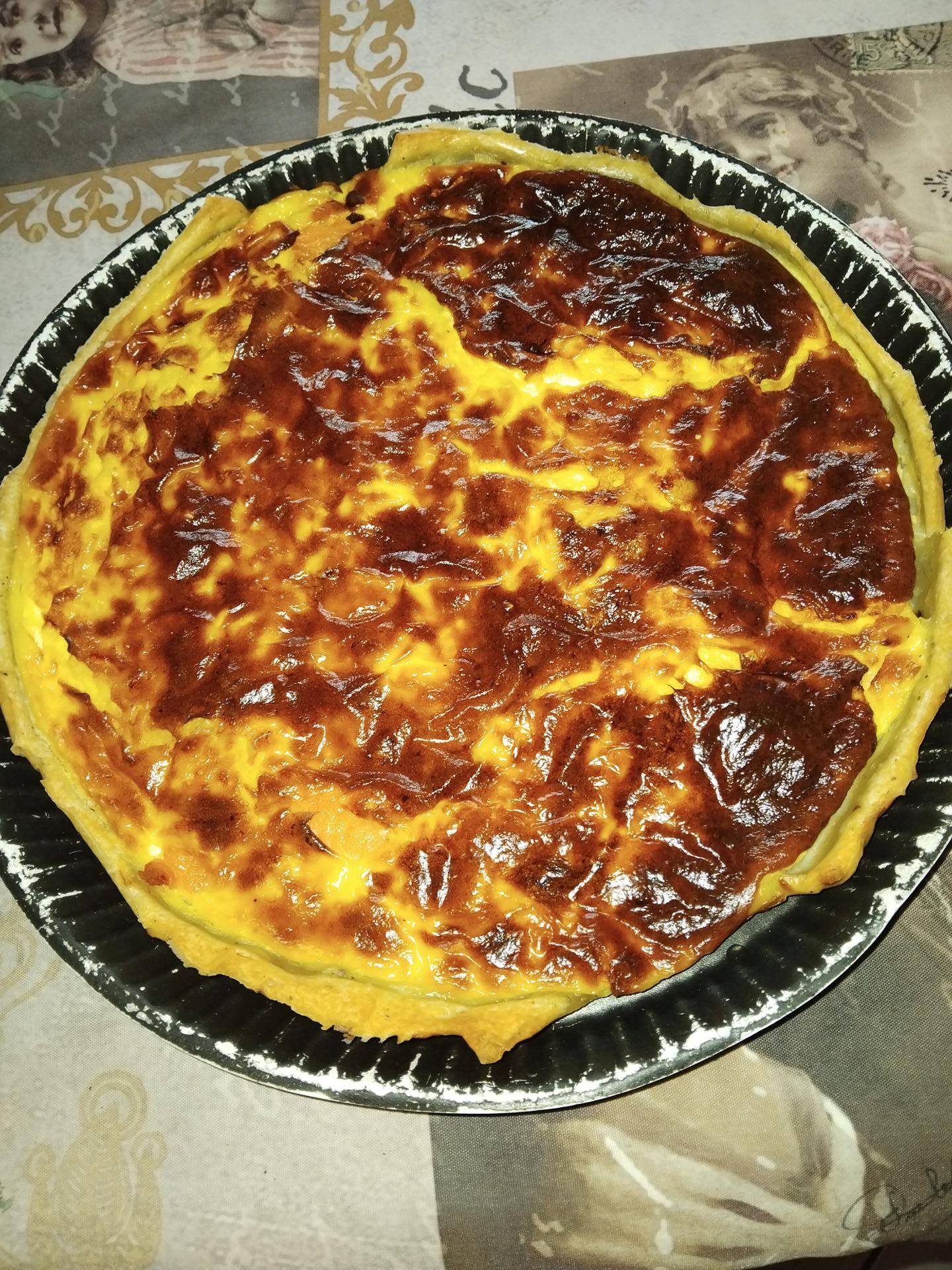 Quiche chevre saumon - Recette Companion XL | Moulinex