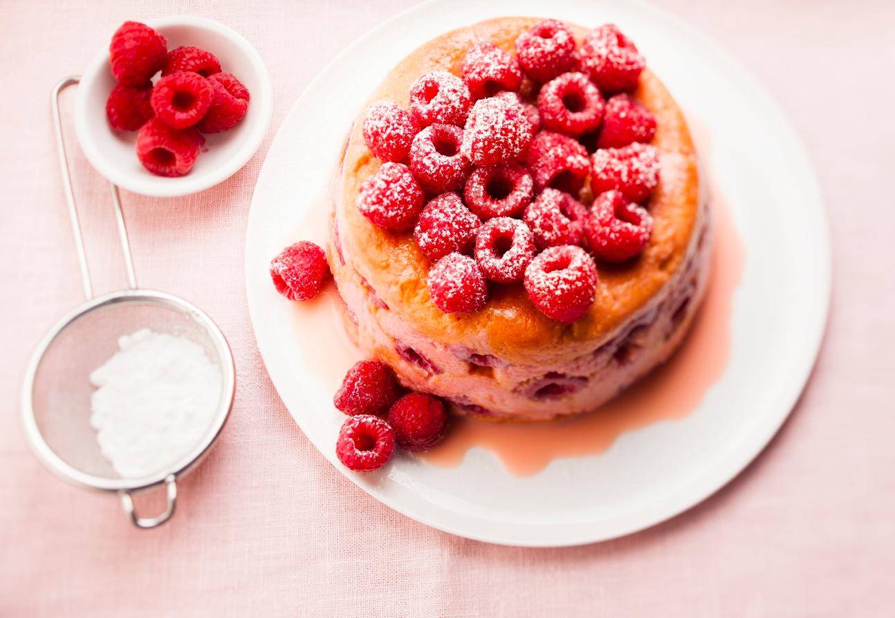 Pudding rose et framboise - Recette Cookeo | Moulinex