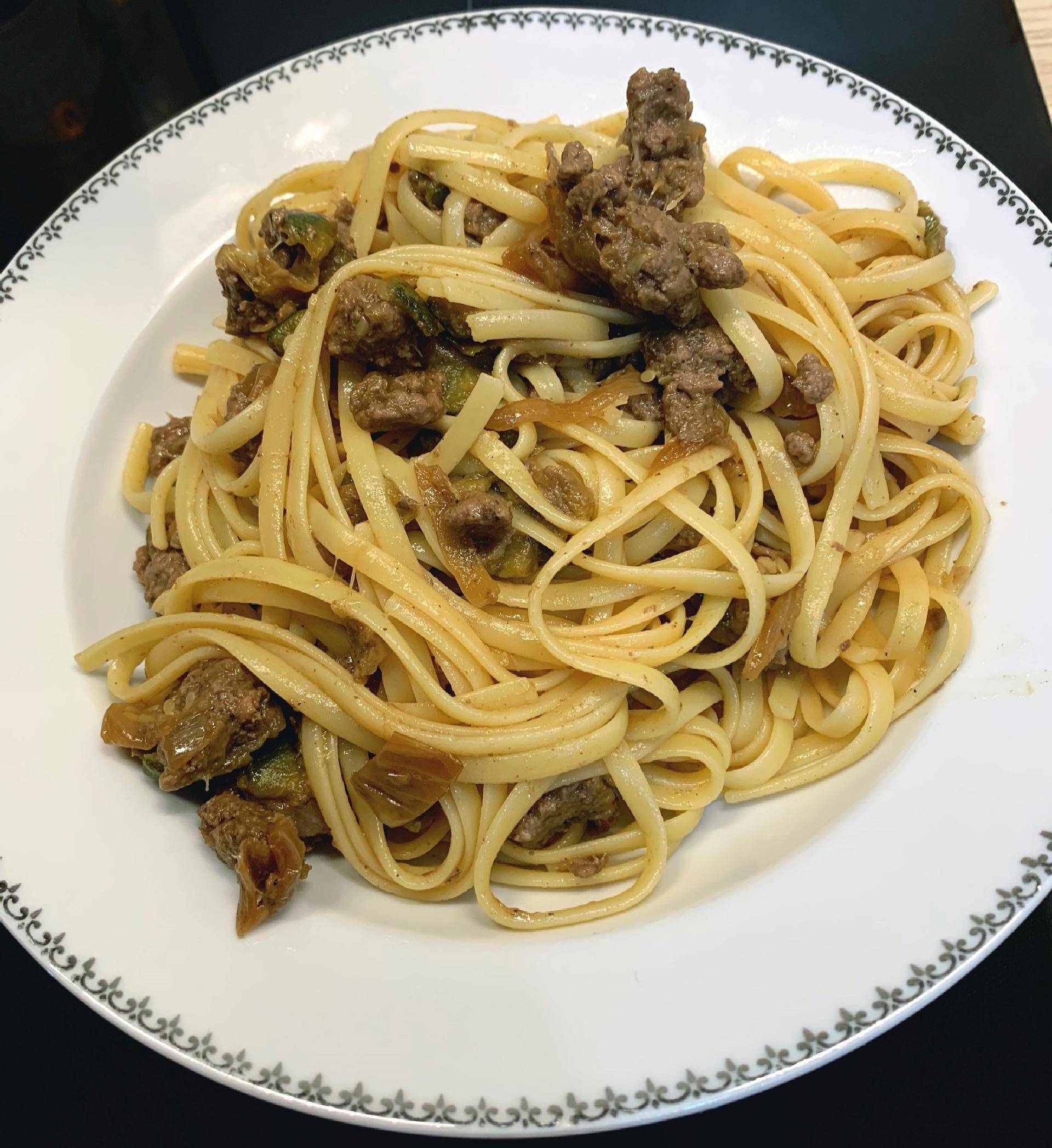 Linguine Steak haché & Courgettes - Recette Cookeo V3 | Moulinex