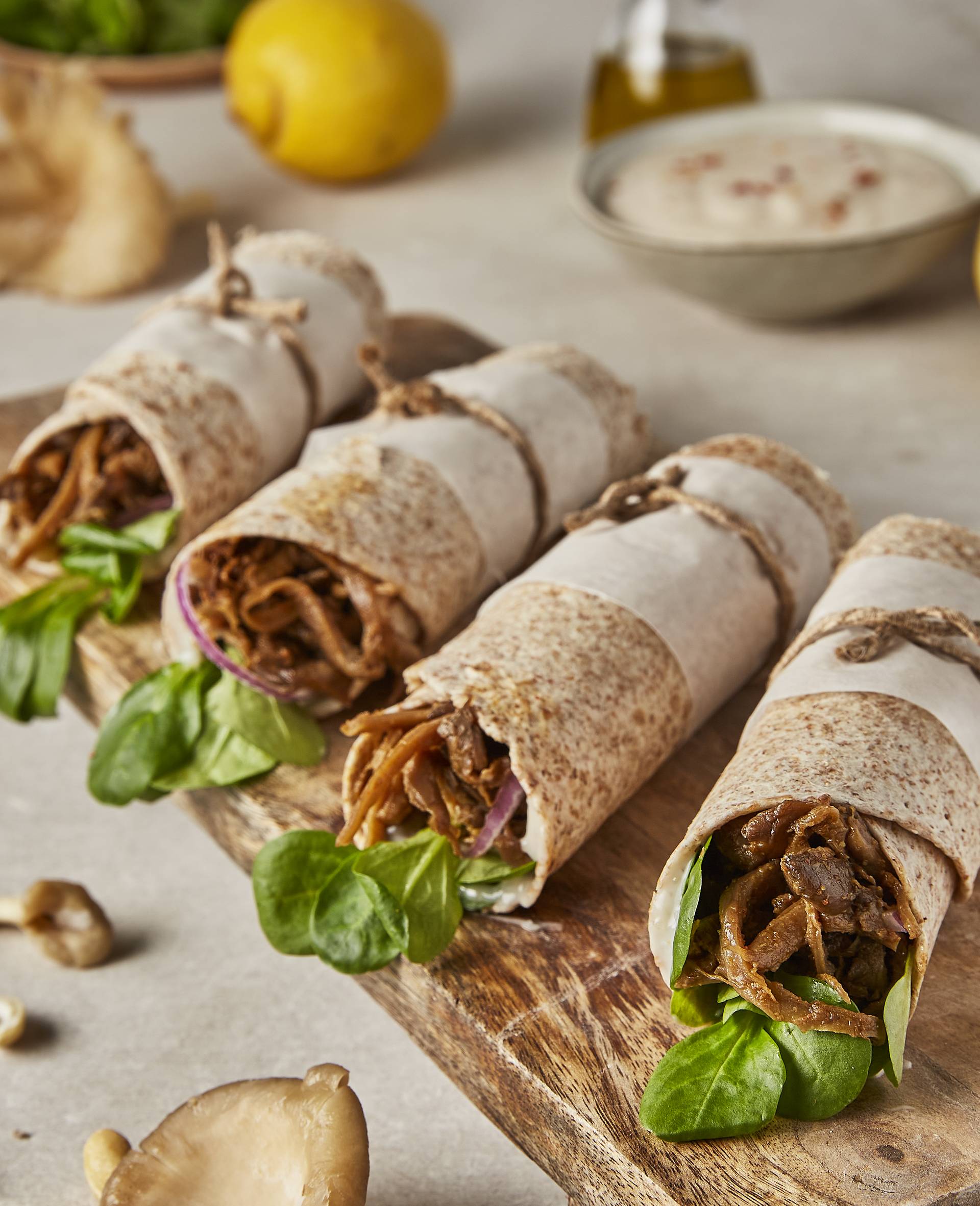 Shawarma de pleurotes - Recette Companion | Moulinex