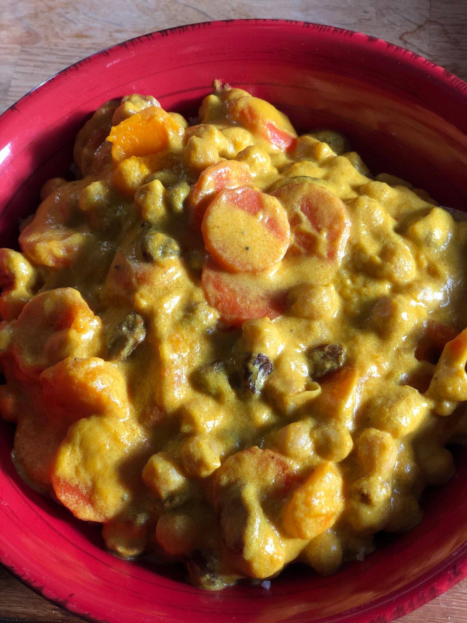 Curry pois chiches carottes potimarron coco - Recette Companion Connect | Moulinex