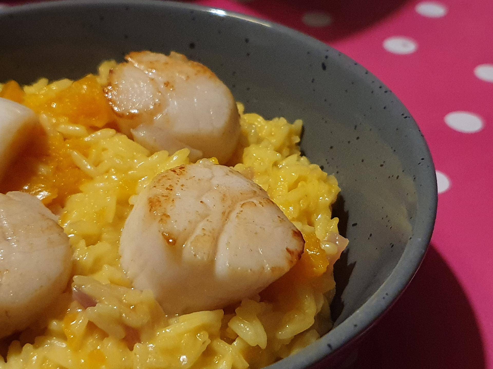Risotto au safran, butternut et noix de Saint-Jacques - Recette Cookeo V3 | Moulinex
