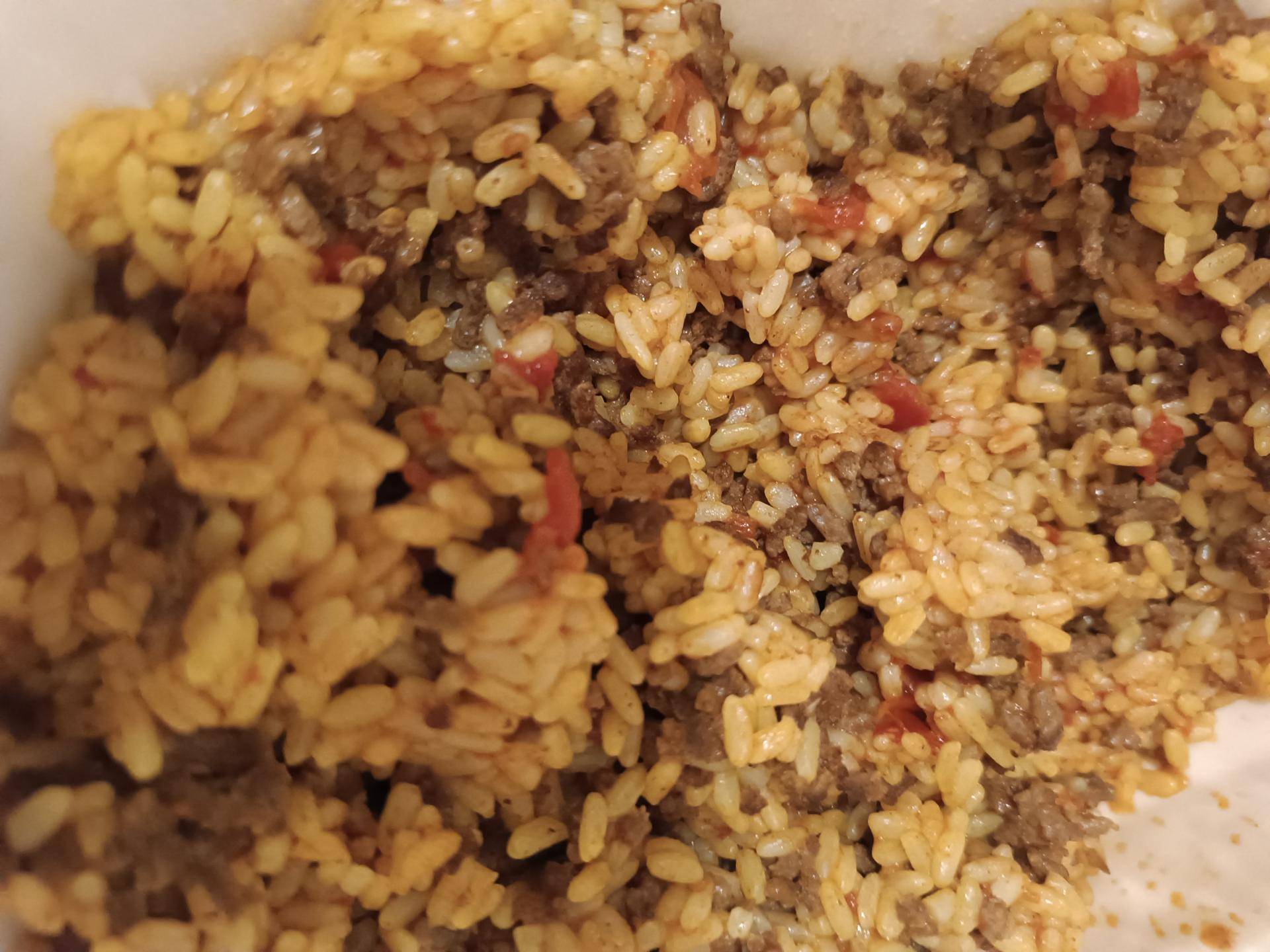 Riz à la tomate et boeuf haché - Recette Cookeo | Moulinex