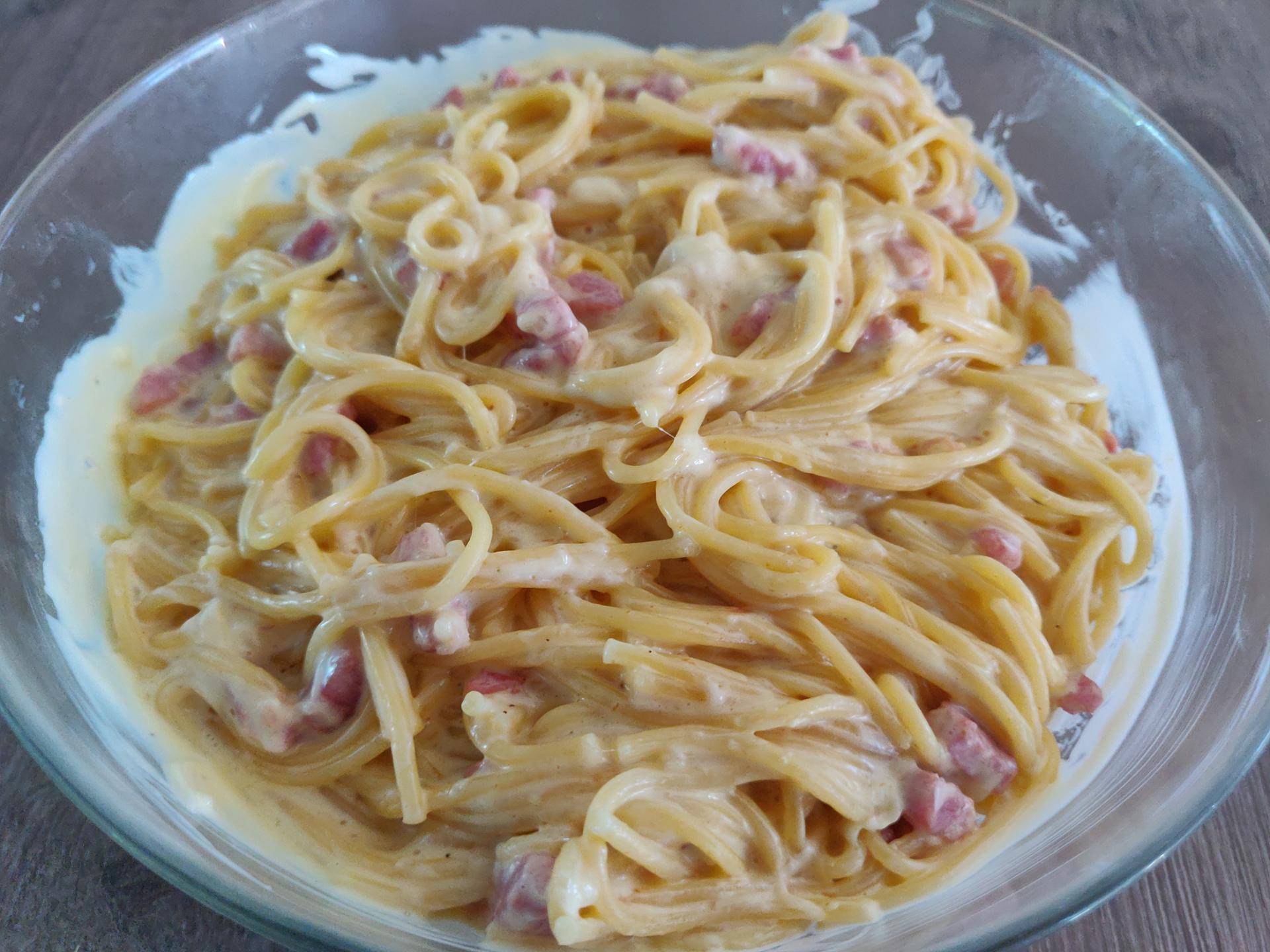 Spaghetti façon carbonara - Recette Cookeo | Moulinex