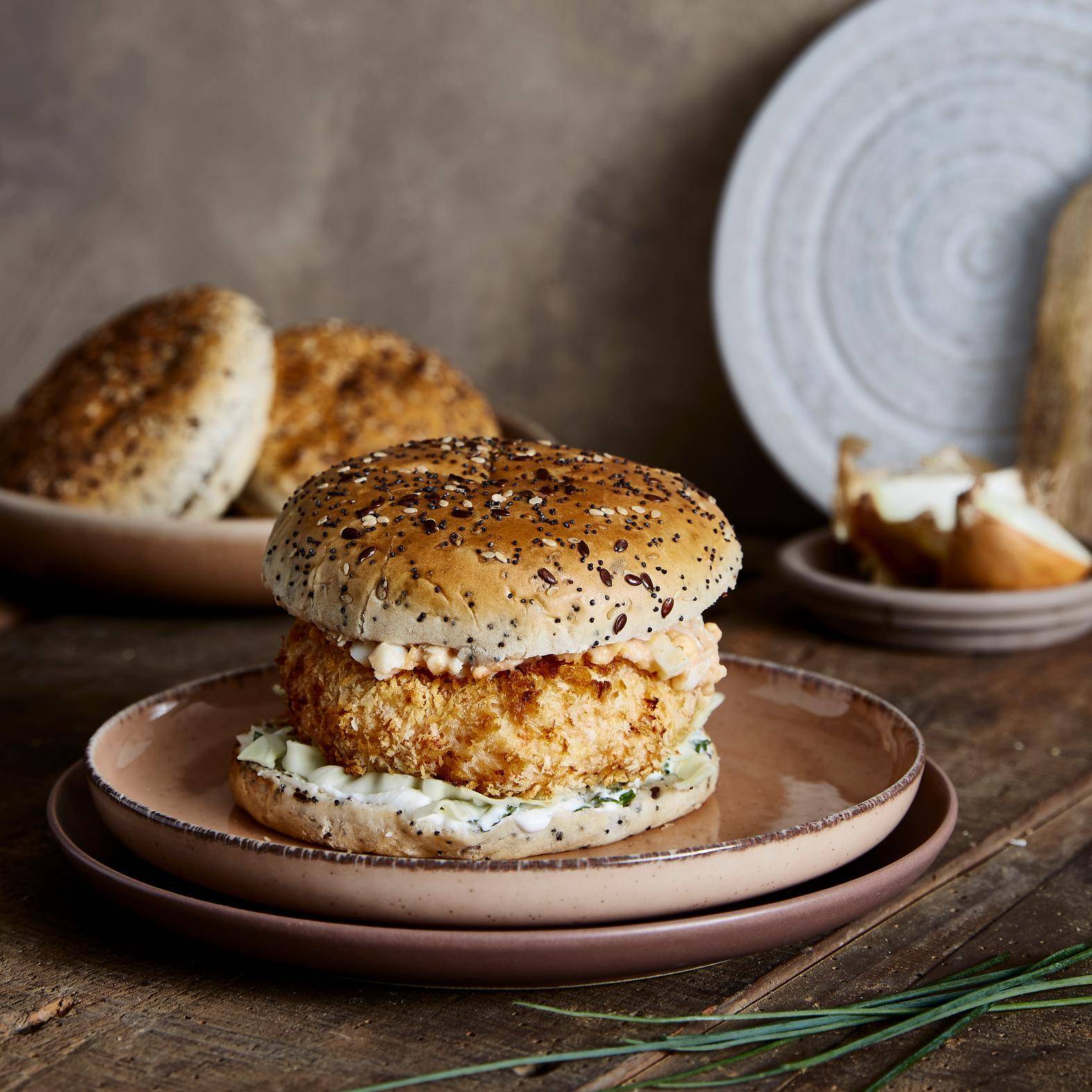 Burgers de crevettes - Recette EASY FRY GRILL & STEAM 3 in 1 | Moulinex