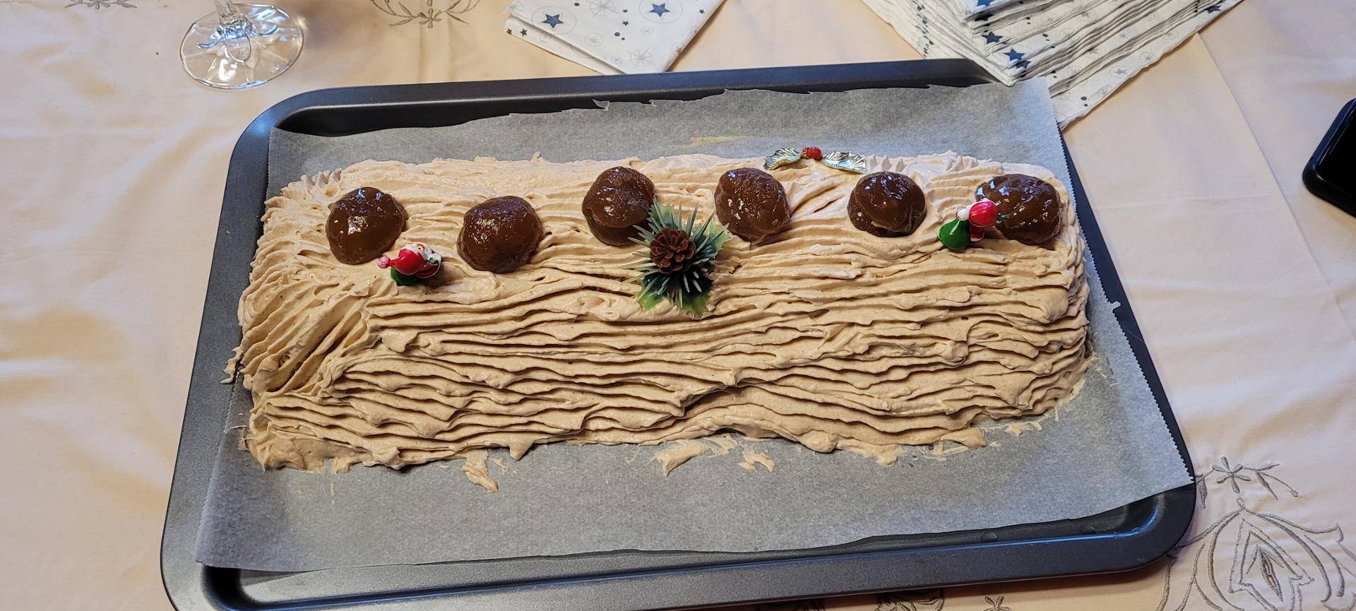 Bûche de noël aux marrons - Recette Companion Connect XL | Moulinex