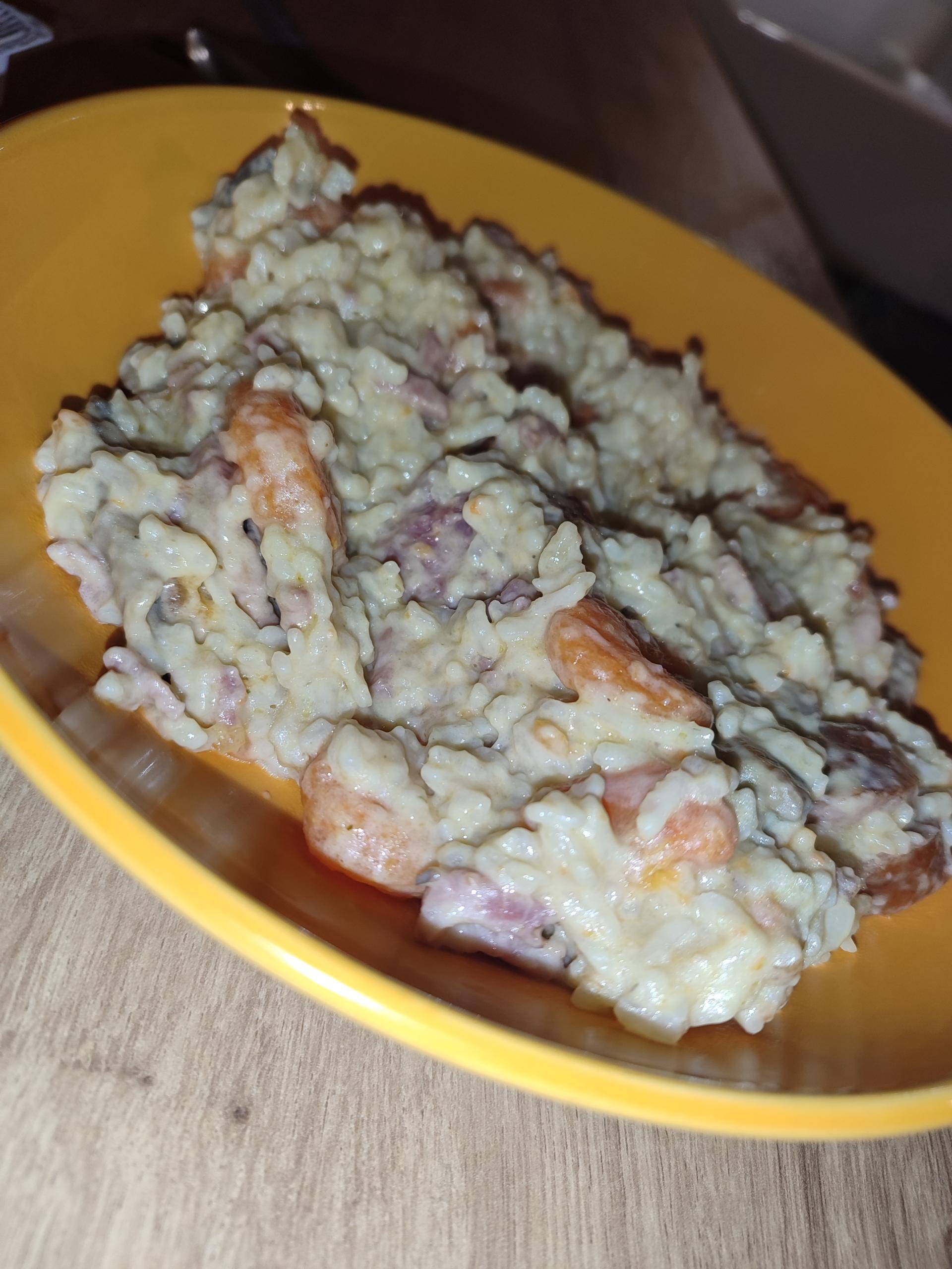 Riz aux saucisses fumée et champignons - Recette Cookeo V3 | Moulinex