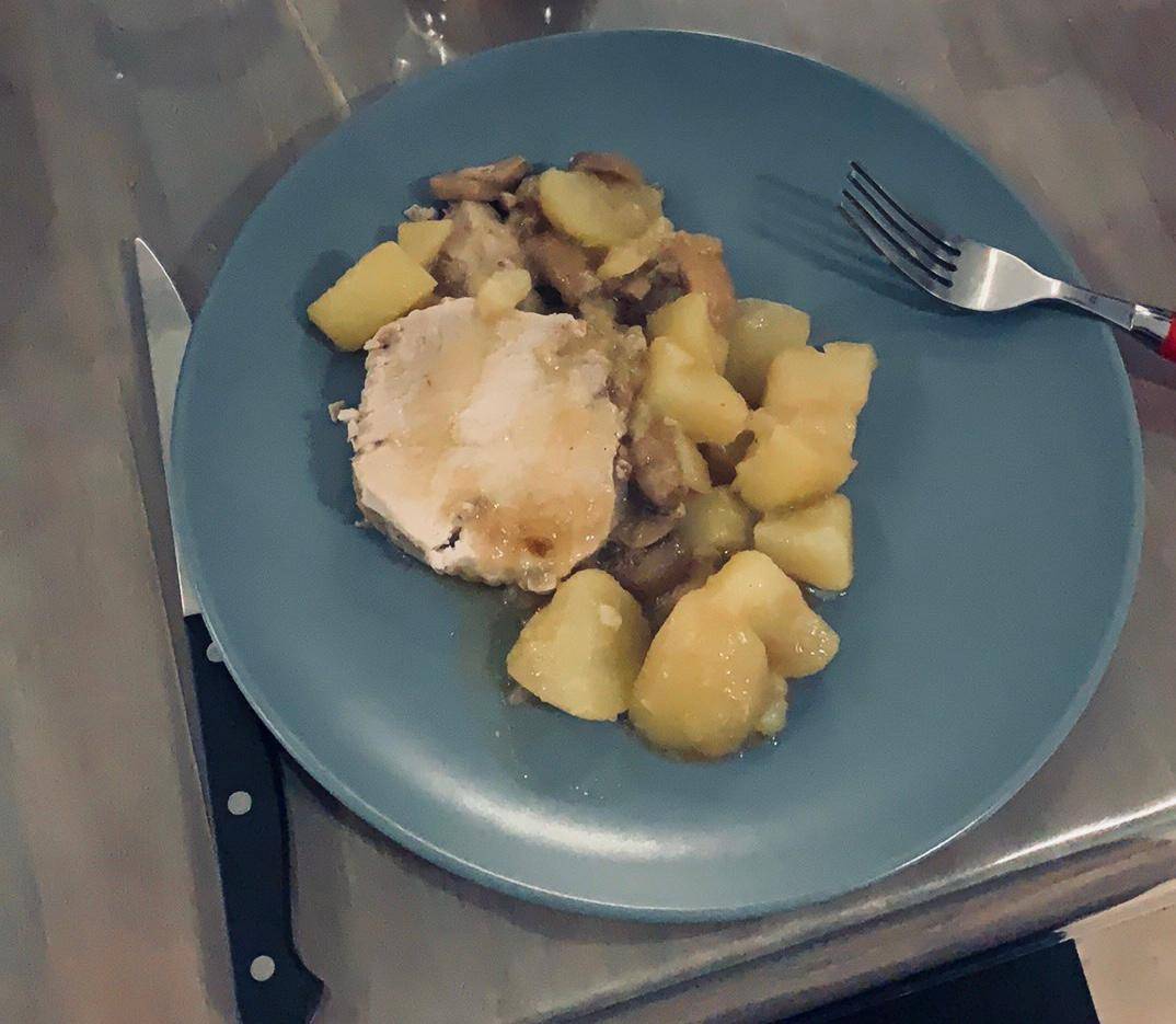 Rôti de porc et pommes de terre - Recette Cookeo | Moulinex