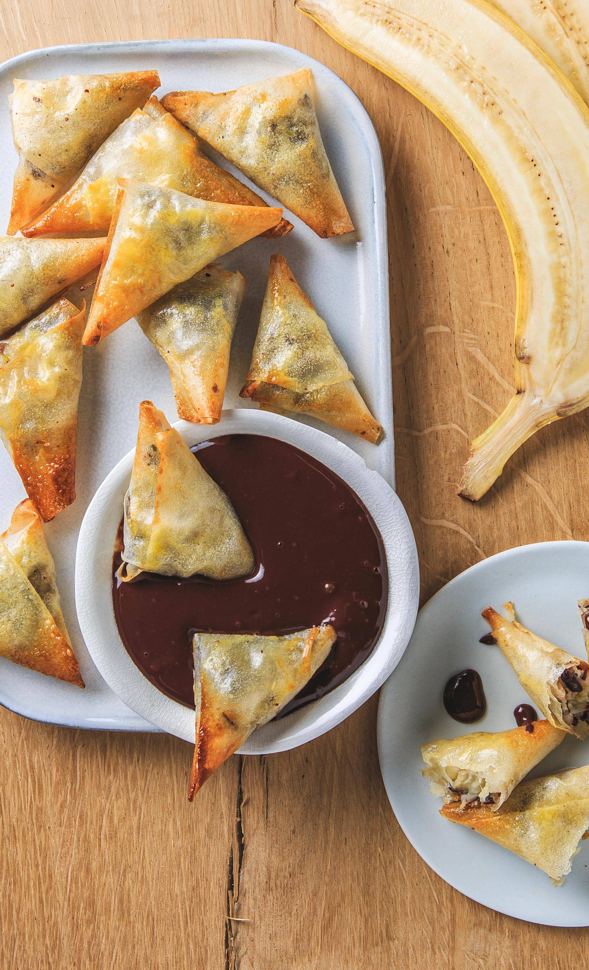Samossas choco banane - Recette EASY FRY & GRILL 2 in 1 DIGITAL | Moulinex