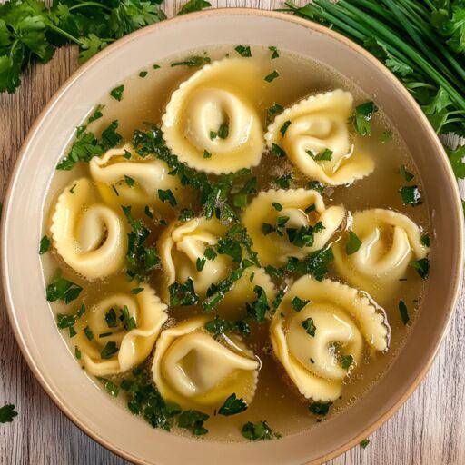 Bouillon van rundertortellini met kruiden - Recette Cookeo | Moulinex