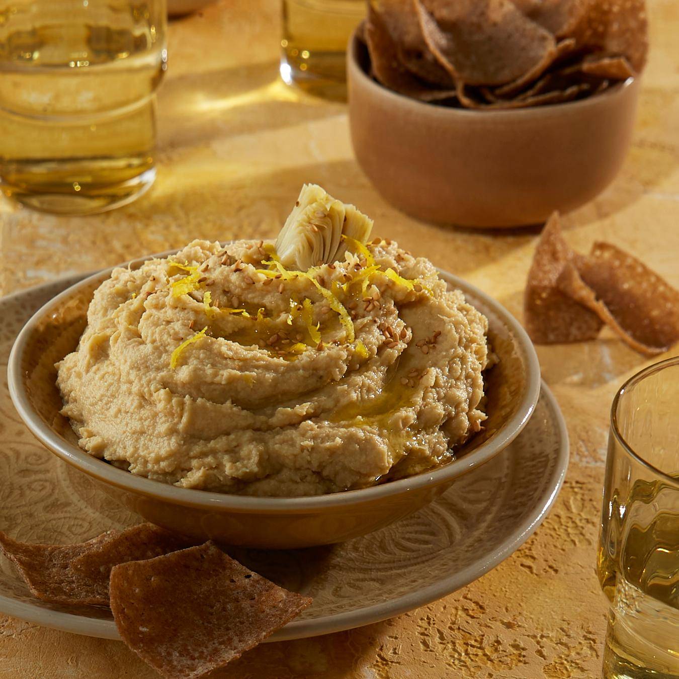 Houmous au citron et artichauts - Recette Perfectmix + | Moulinex
