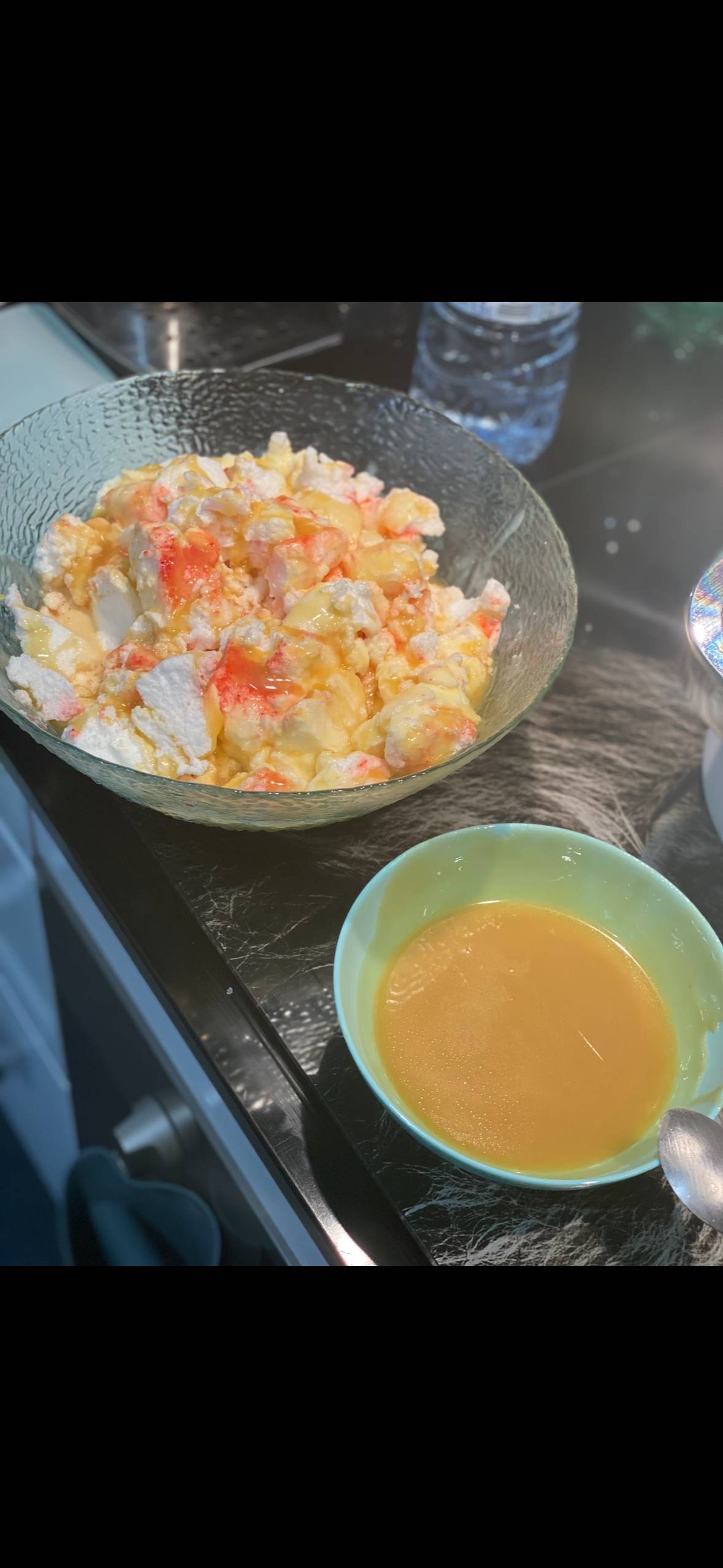 Île flottante praline et caramel beurre salé - Recette Companion Connect XL | Moulinex