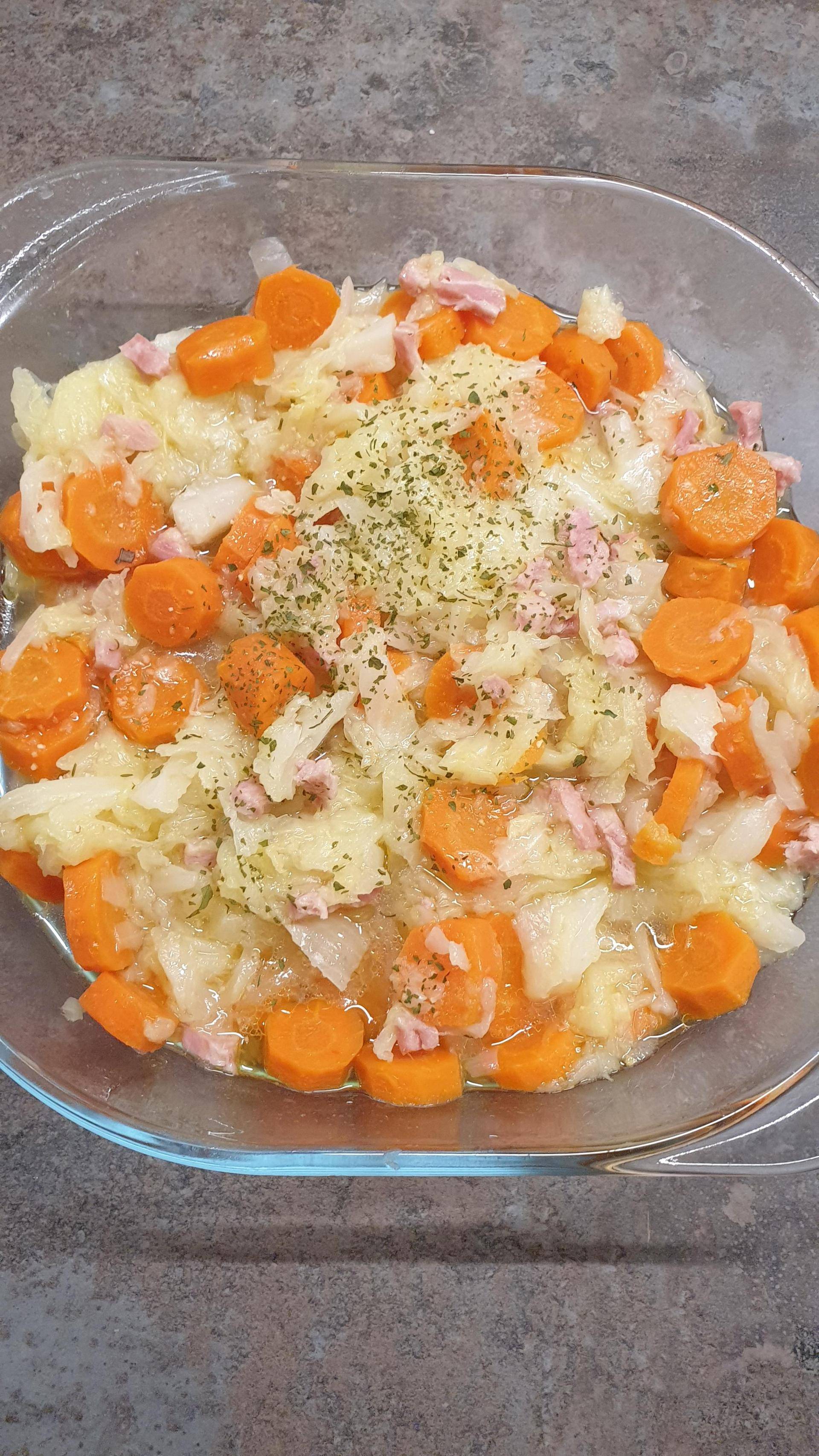 Chou braisé, carottes et lardons - Recette Cookeo V3 | Moulinex
