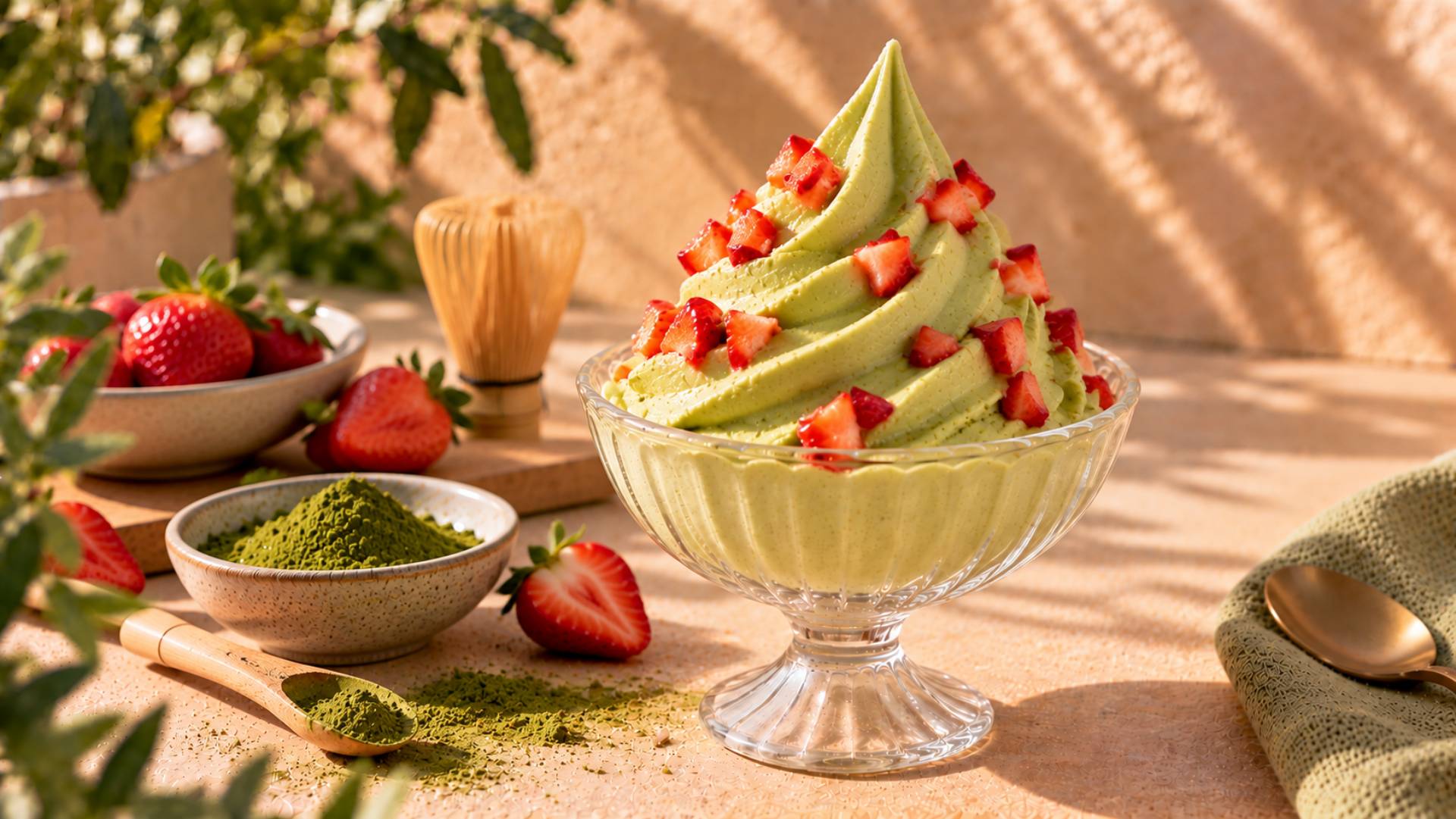Glace "Matcha Forever" - Recette Freezi | Moulinex