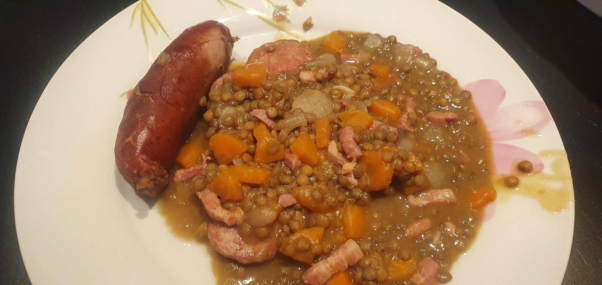 Saucisses lentilles par Ishizaki - Recette Companion Connect XL | Moulinex