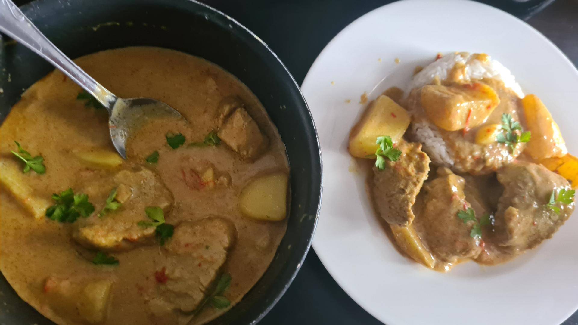 Filet mignon de porc au curry doux façon thaï - Recette Companion Connect XL | Moulinex