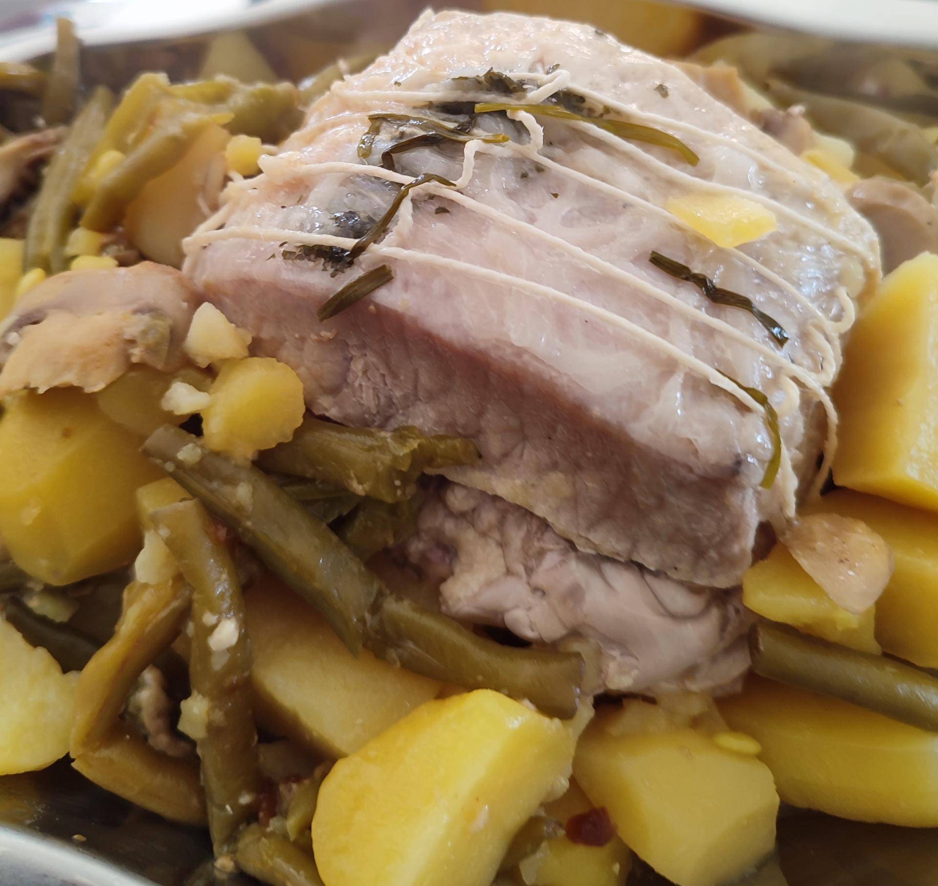 Rôti haricots verts et champi - Recette Cookeo V3 | Moulinex