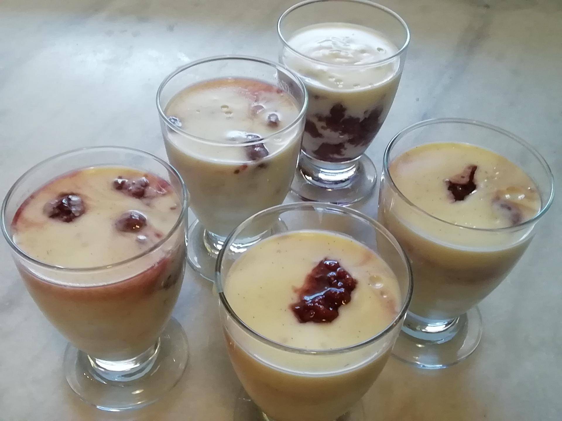 Crème vanille aux framboises - Recette Companion Connect | Moulinex