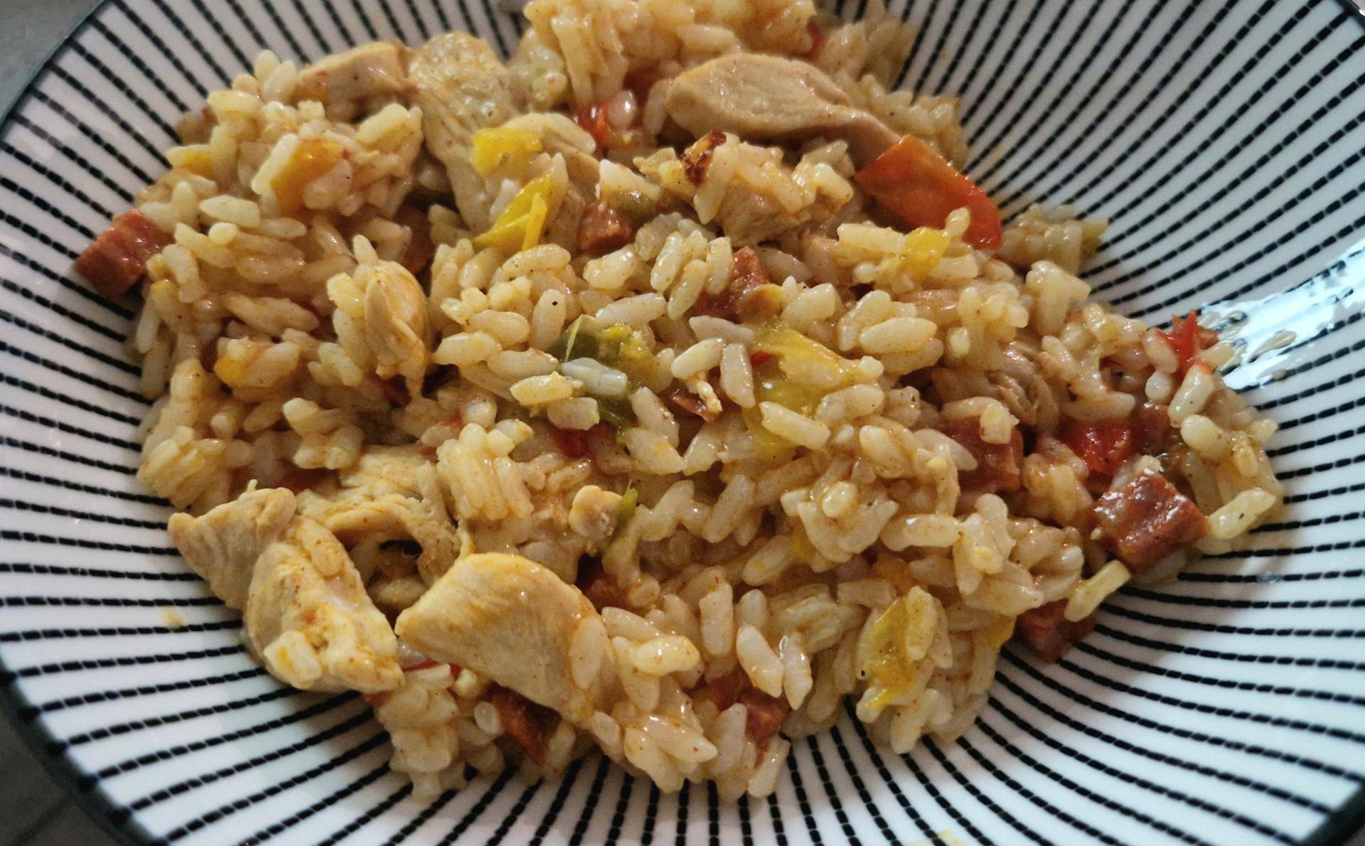 Risotto Poulet Chorizo Poivrons - Recette Cookeo | Moulinex