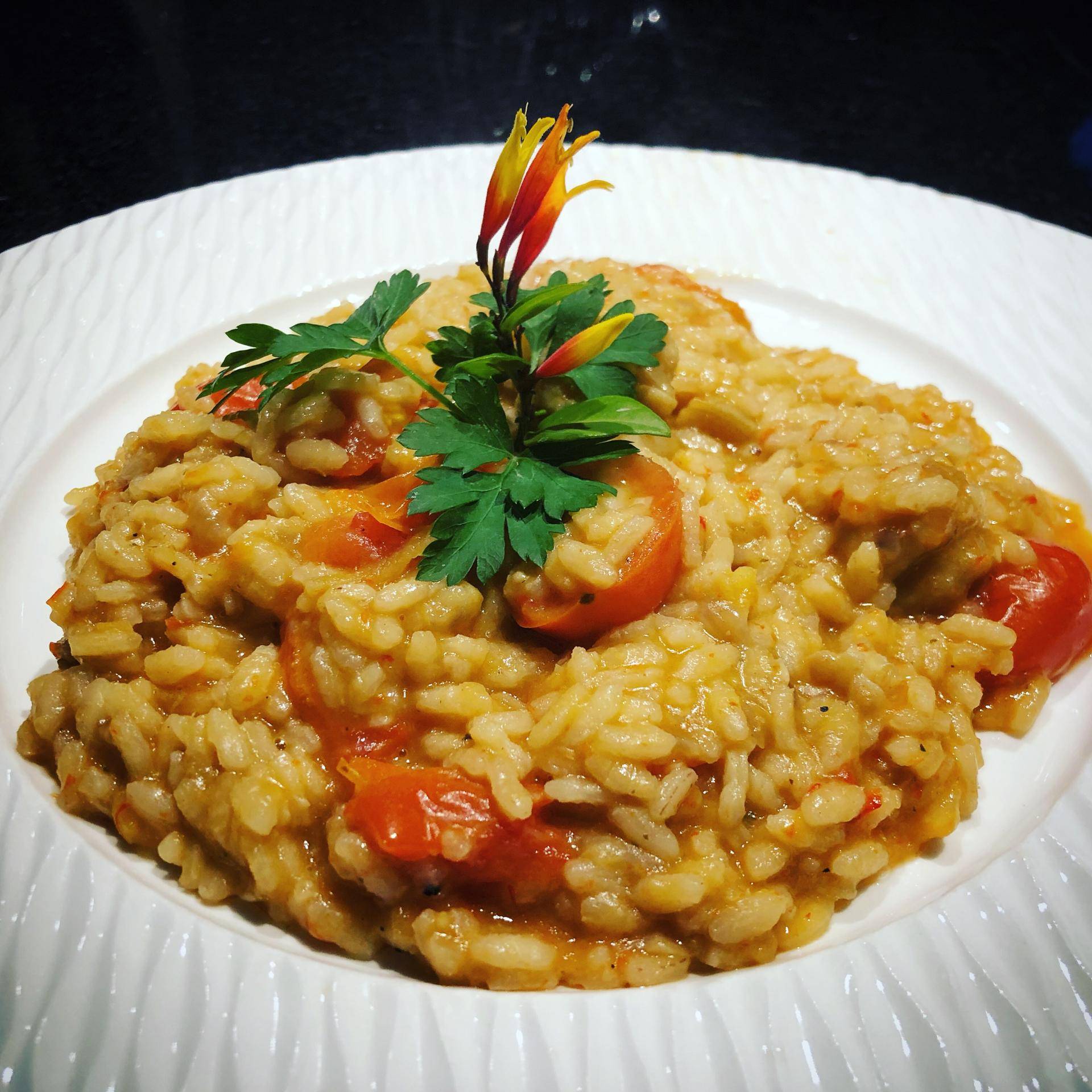 Risotto de gambas aux tomates cerises - Recette Companion Connect | Moulinex