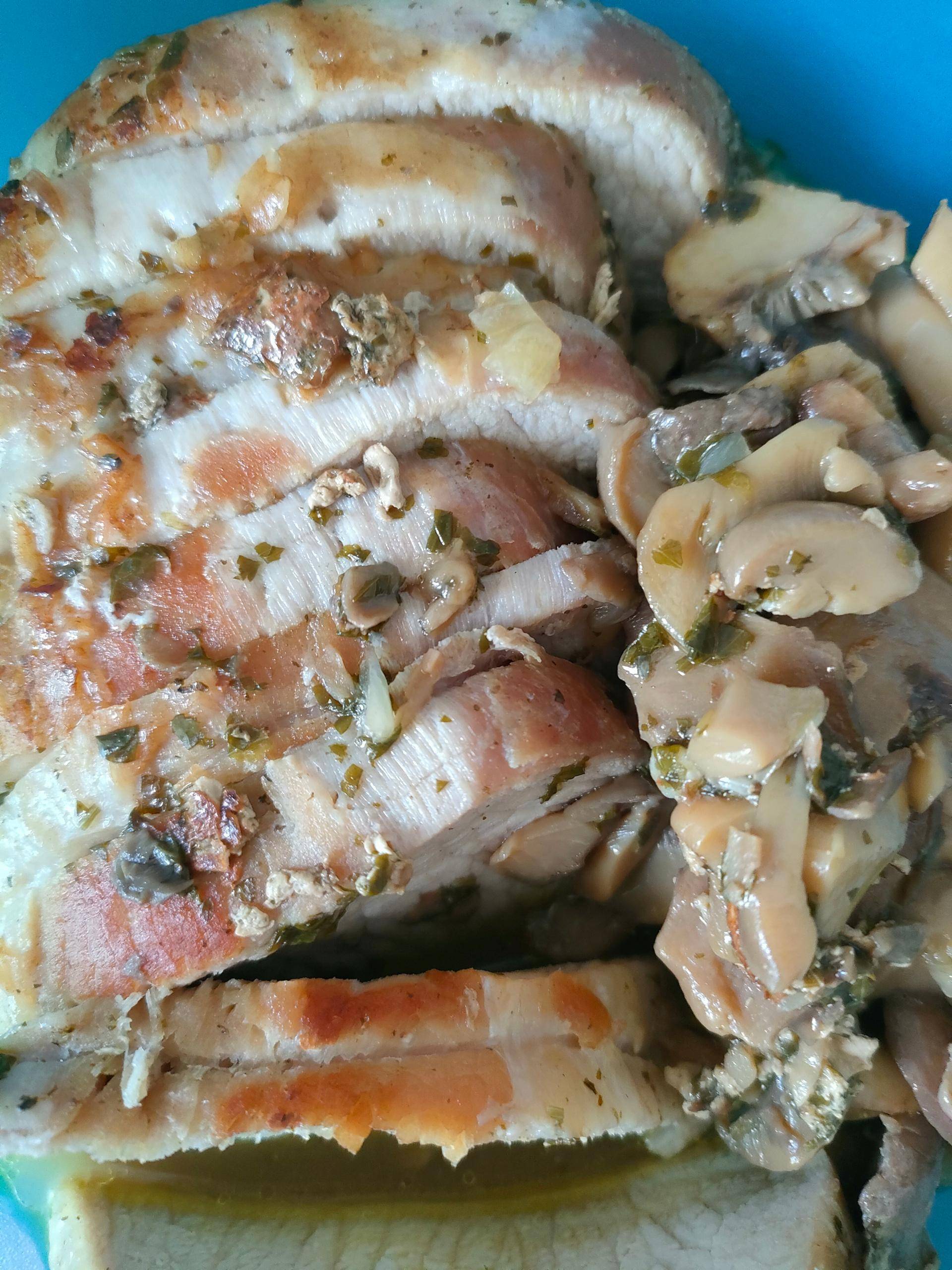 Rôti de porc aux champignons - Recette Cookeo | Moulinex