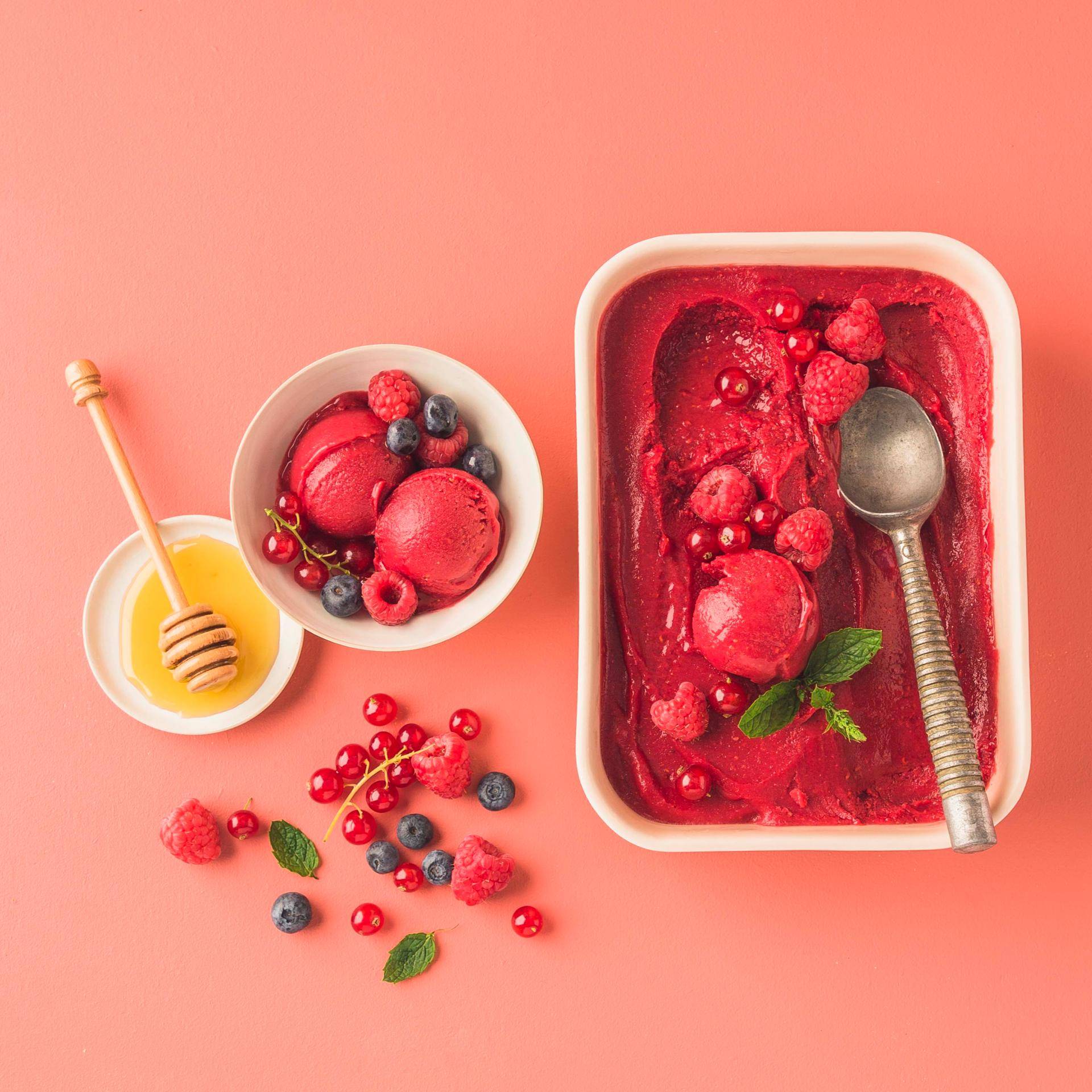Sorbet litchi et fruits rouges - Recette Ultrablend Range | Moulinex