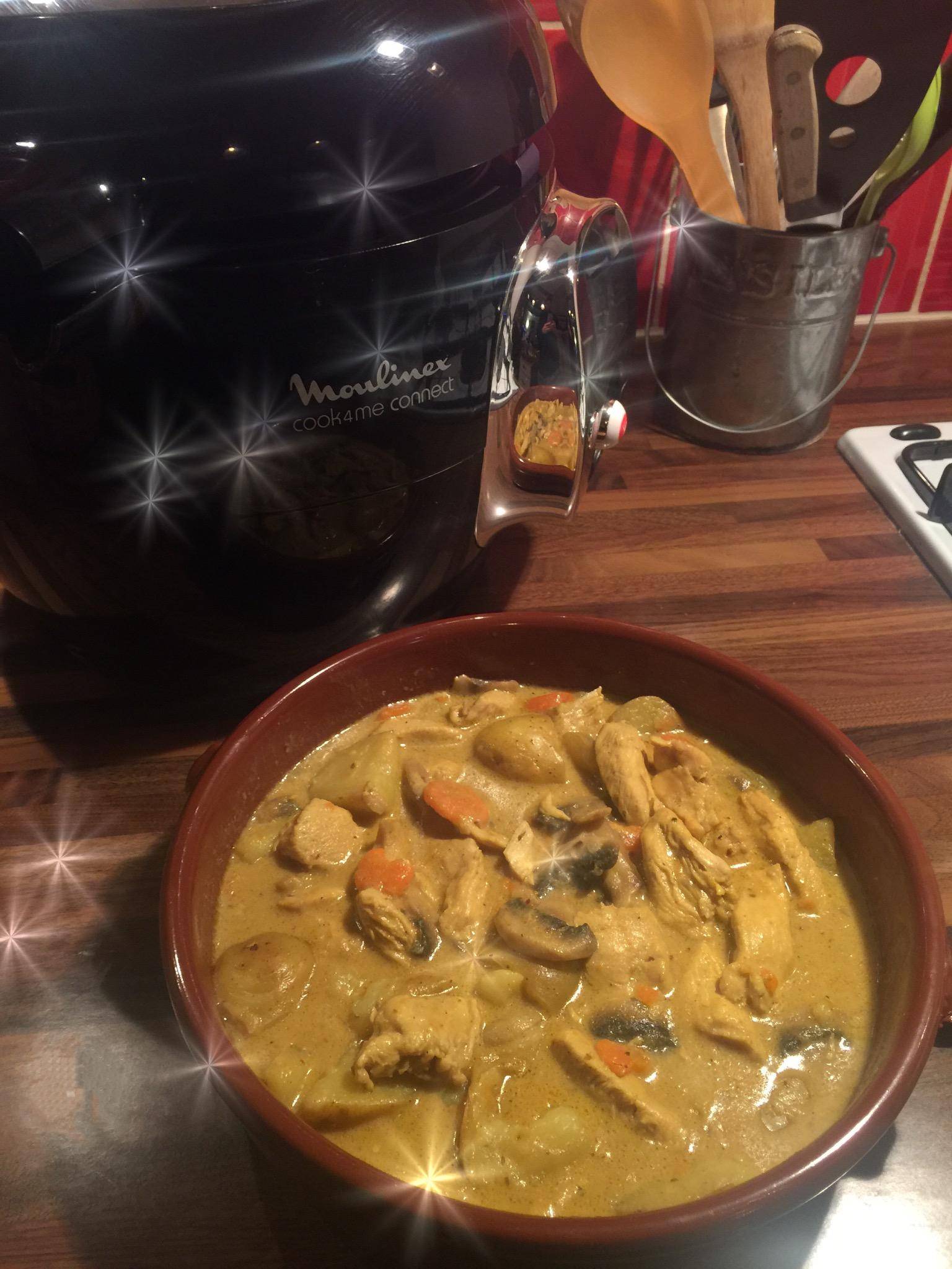 Aiguillettes de poulet au curry - Recette Cookeo | Moulinex