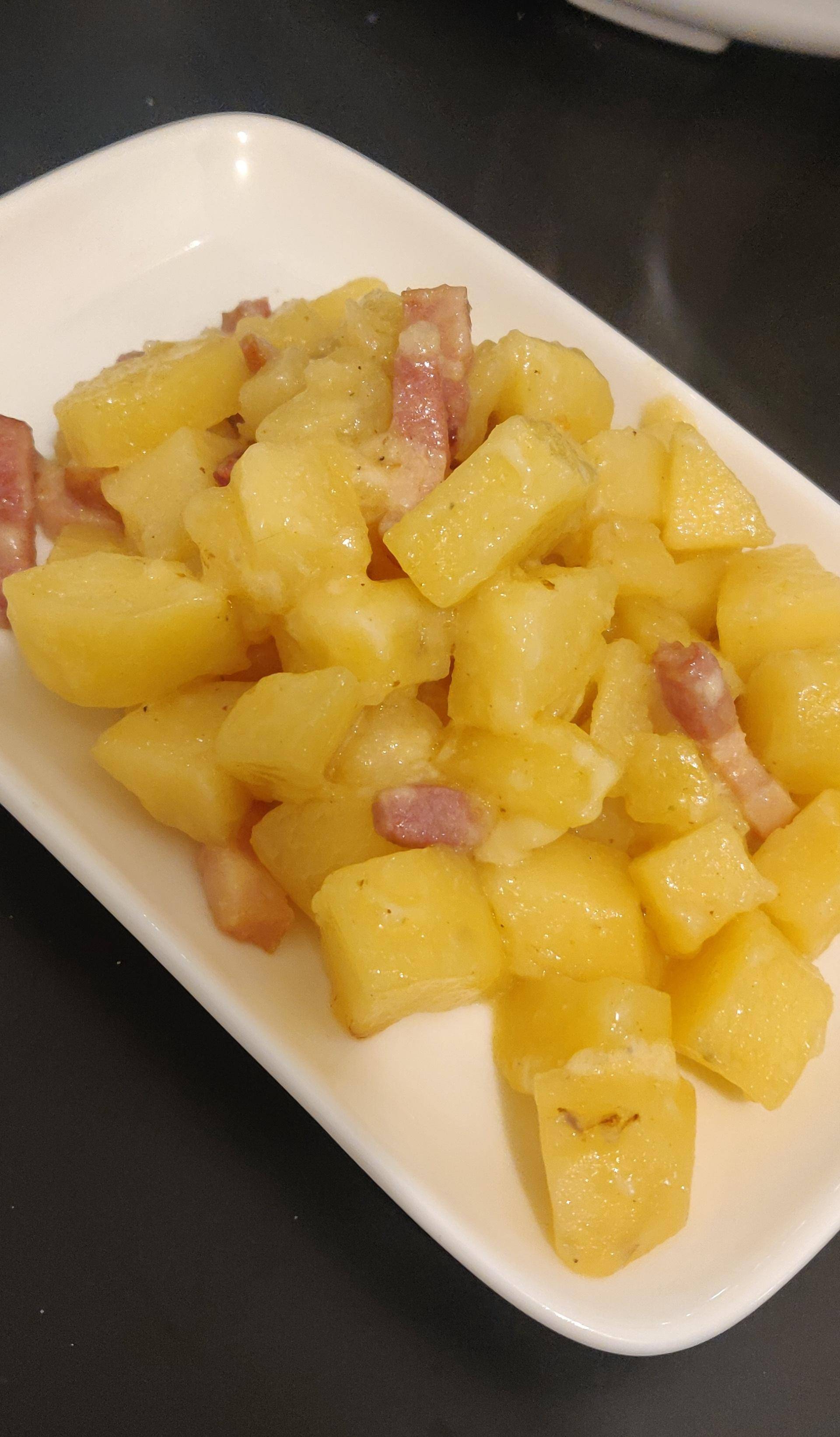 Pomme de terre aux lardons façon raclette - Recette Cookeo | Moulinex