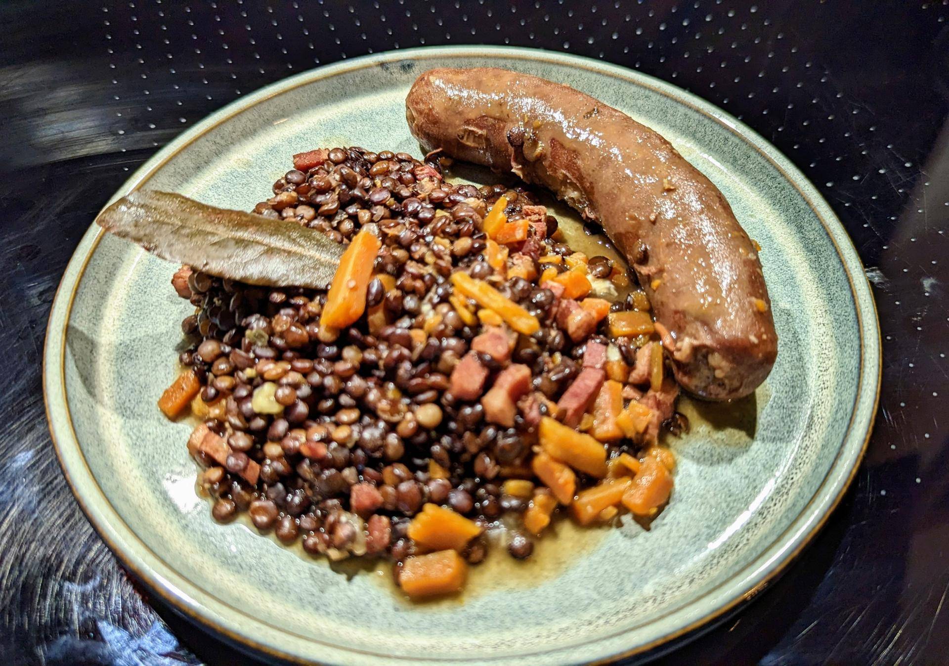 Lentilles saucisses de Toulouse - Recette Cookeo V3 | Moulinex