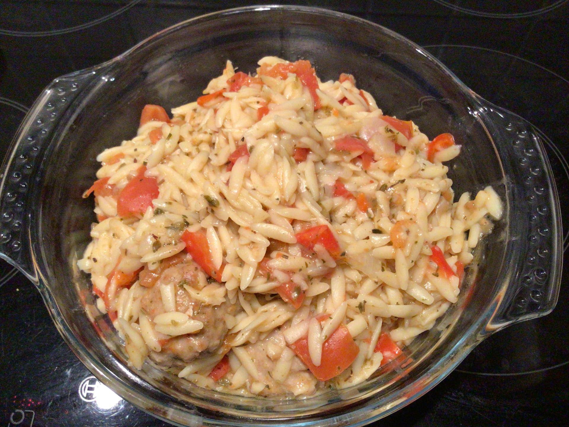 Boulettes sauce tomate pates grecques. - Recette Cookeo | Moulinex