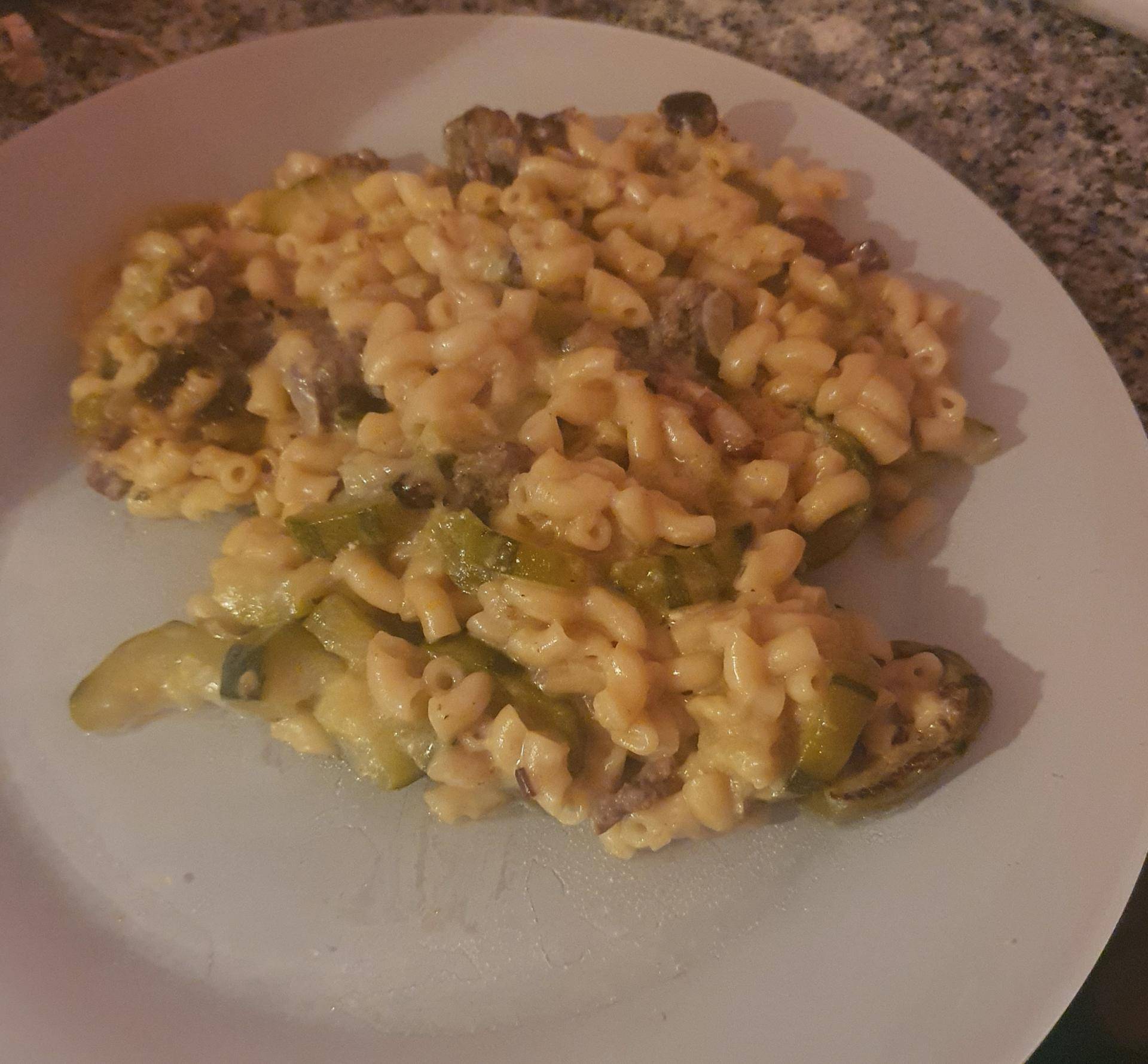 Coquillettes courgettes viandes hachée vache qui rit - Recette Cookeo | Moulinex